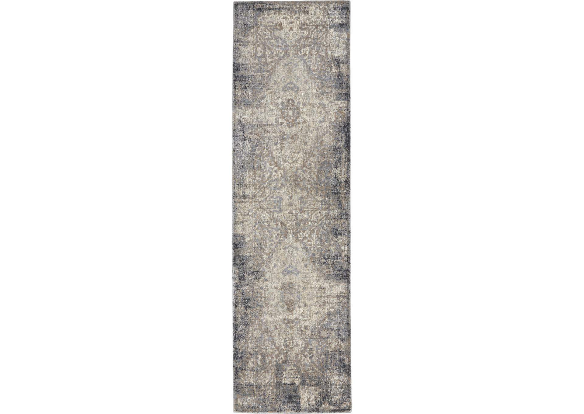 Kathy Ireland Moroccan Celebration 8' Runner Area Rug,Nourison