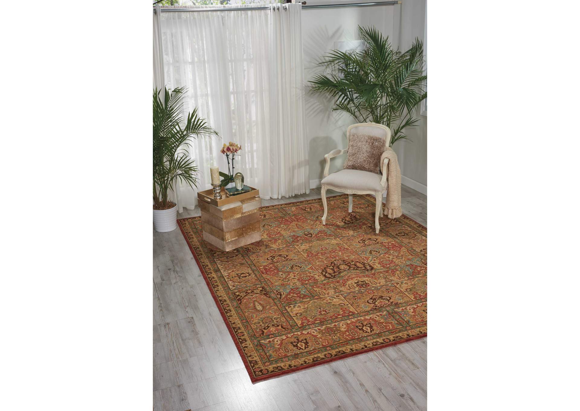 Nourison Living Treasures LI02 Multicolor 5'x8' Area Rug,Nourison