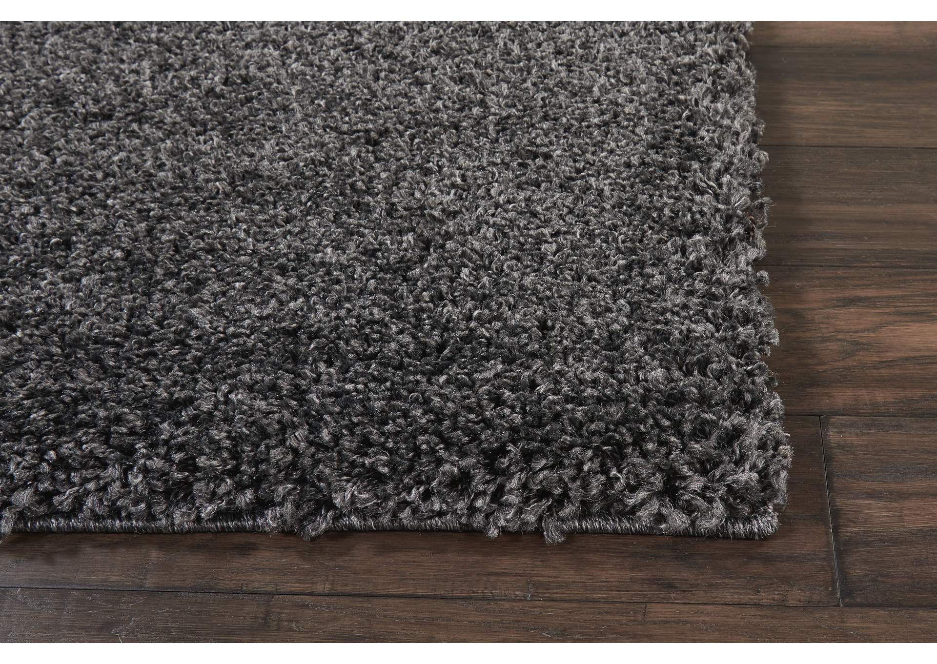 Nourison Malibu Shag MSG01 Charcoal 8'x10' Large Rug,Nourison