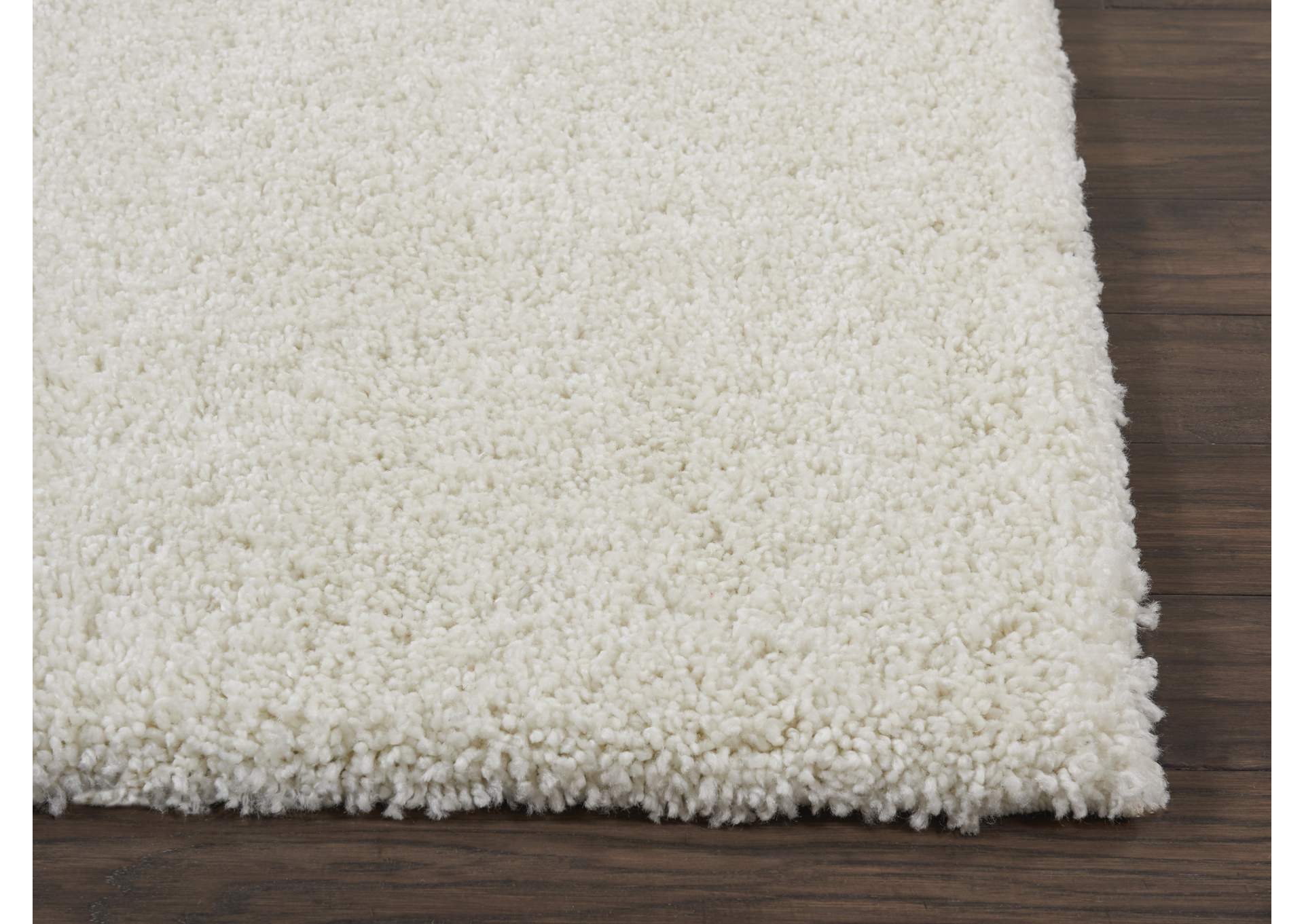 Nourison Malibu Shag MSG01 White 10'x13' Oversized Rug,Nourison