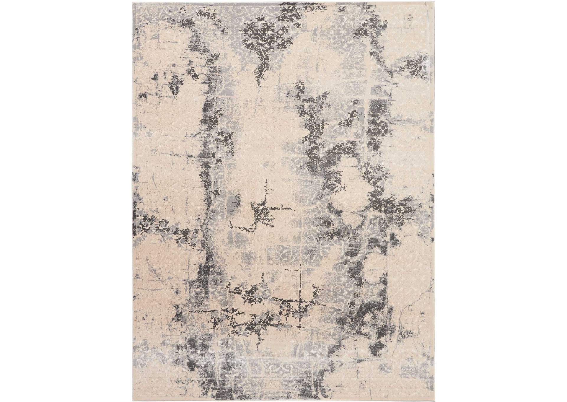 kathy ireland Home Heritage KI354 Beige 8'x11' Oversized Rug,Nourison