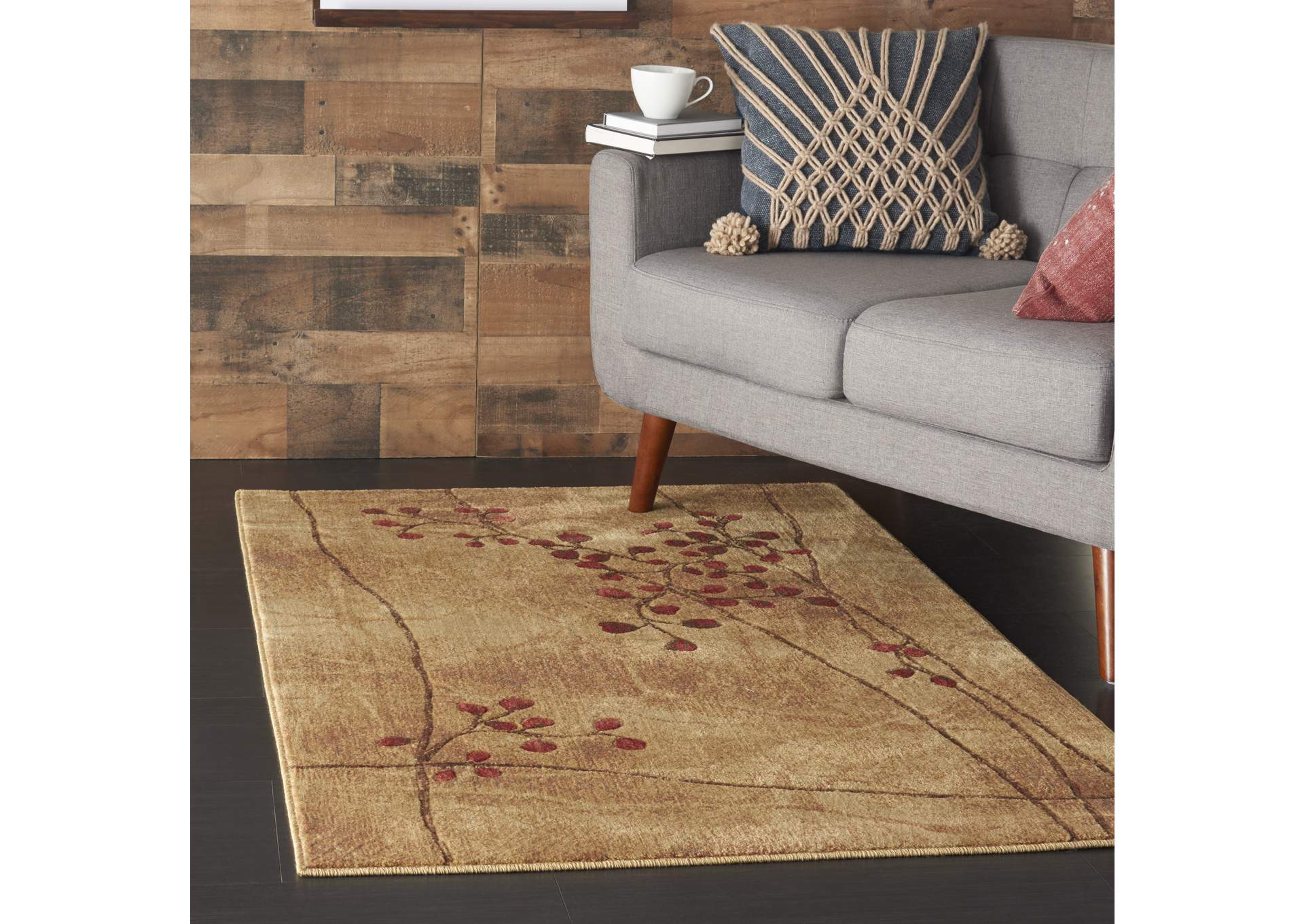 Nourison Somerset ST74 Brown 4'x6' Area Rug,Nourison