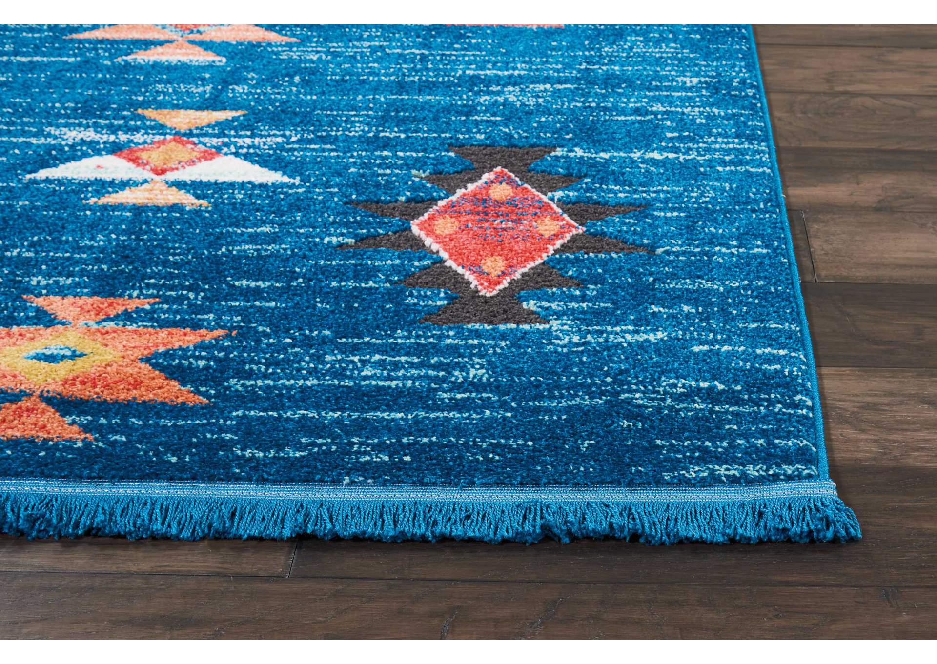 Nourison South Western NAV07 Blue 8'x11' Oversized Rug,Nourison