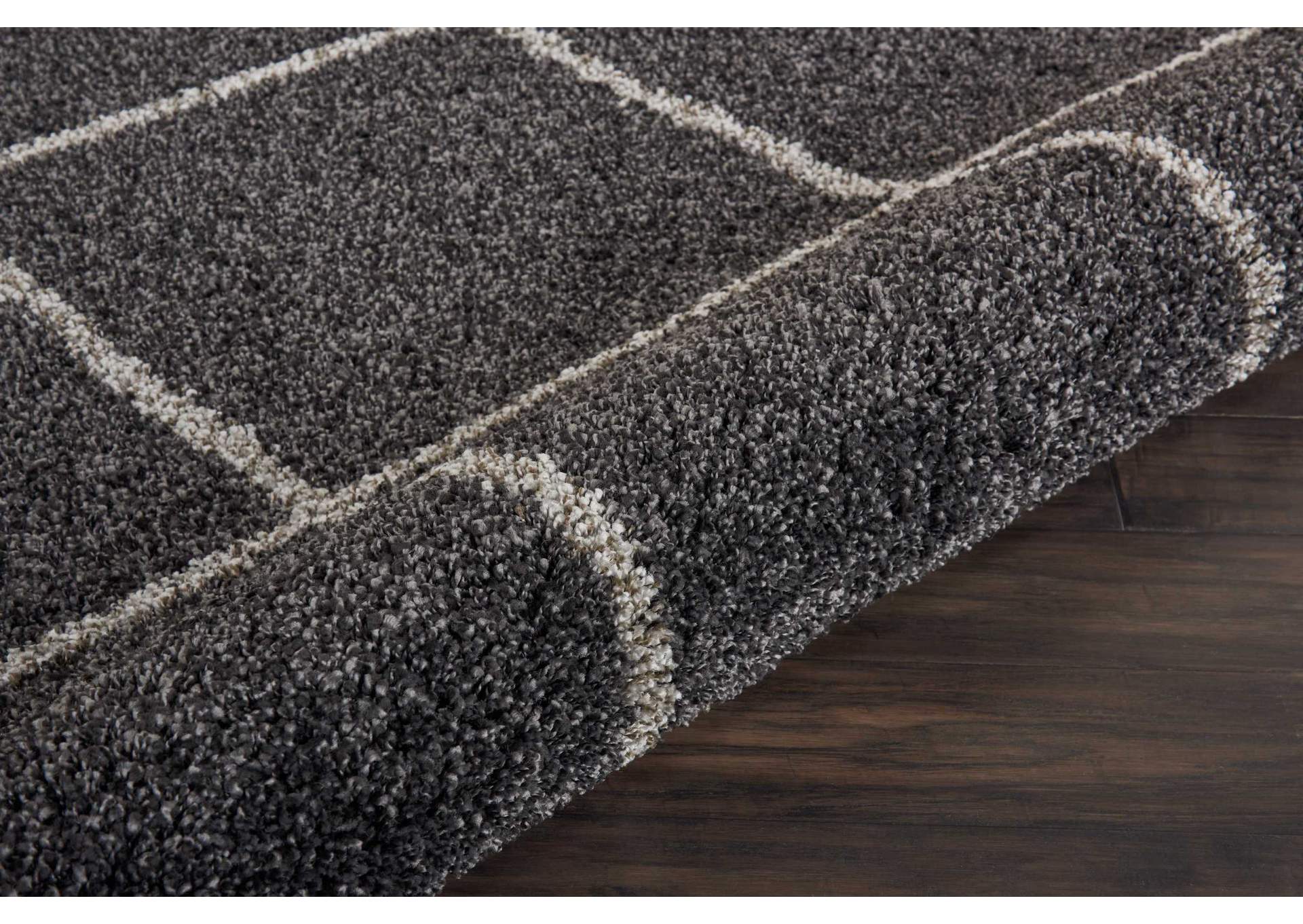 Nourison Brisbane BRI03 Black 8' Round Rug,Nourison