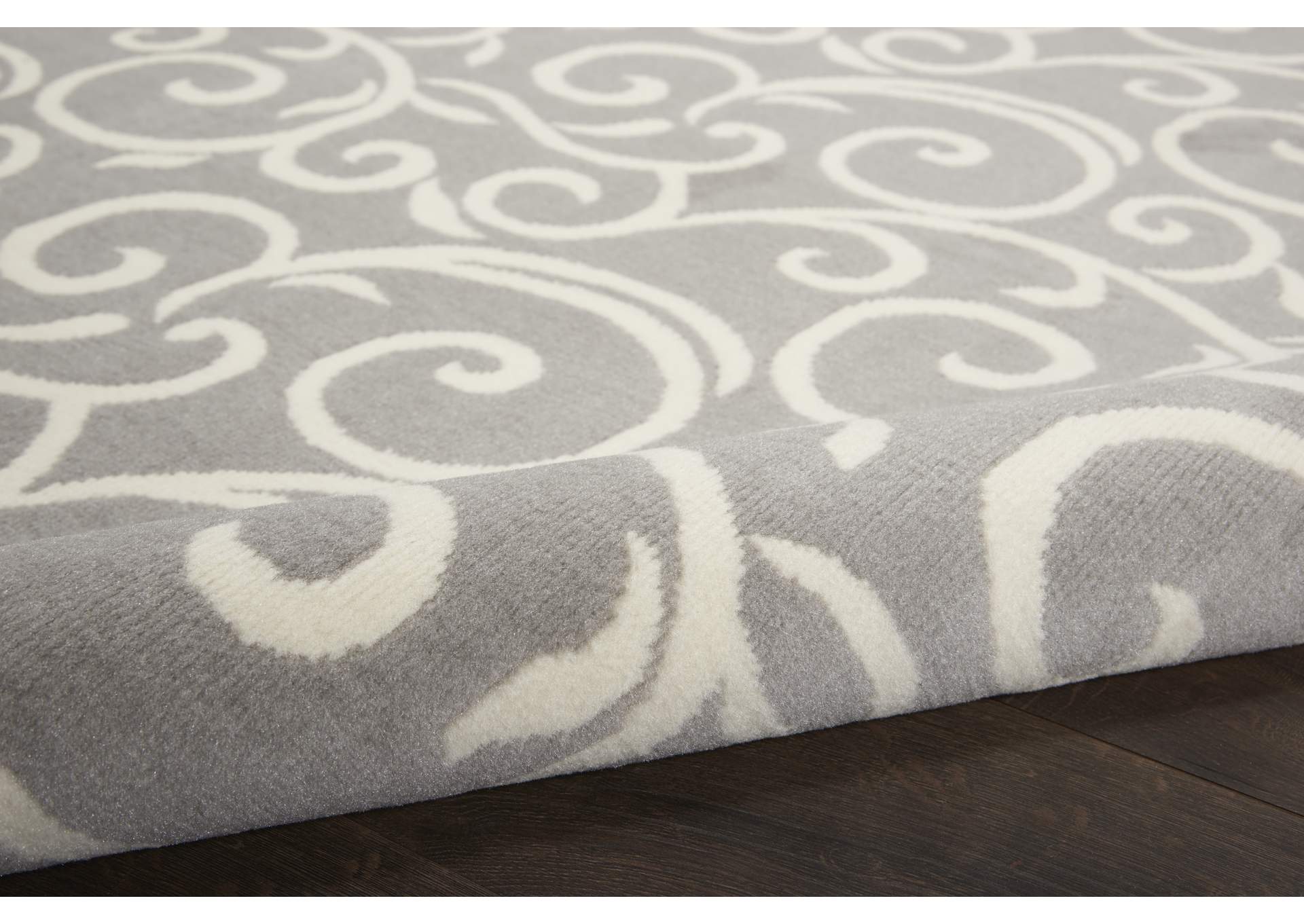 Nourison Grafix GRF19 Grey 5'x7' Area Rug,Nourison