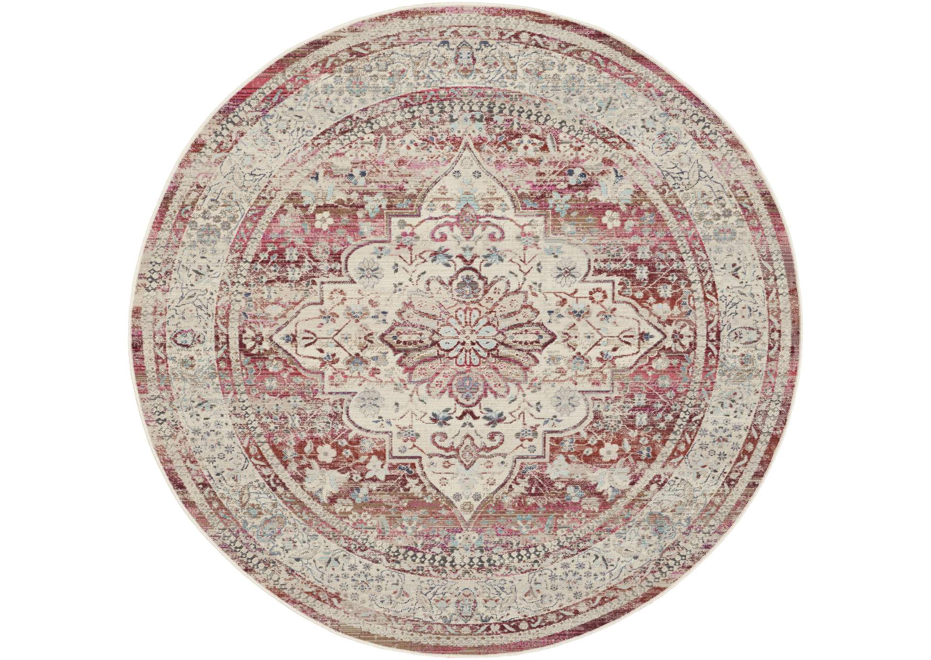 Nourison Vintage Kashan 6' Round Area Rug,Nourison