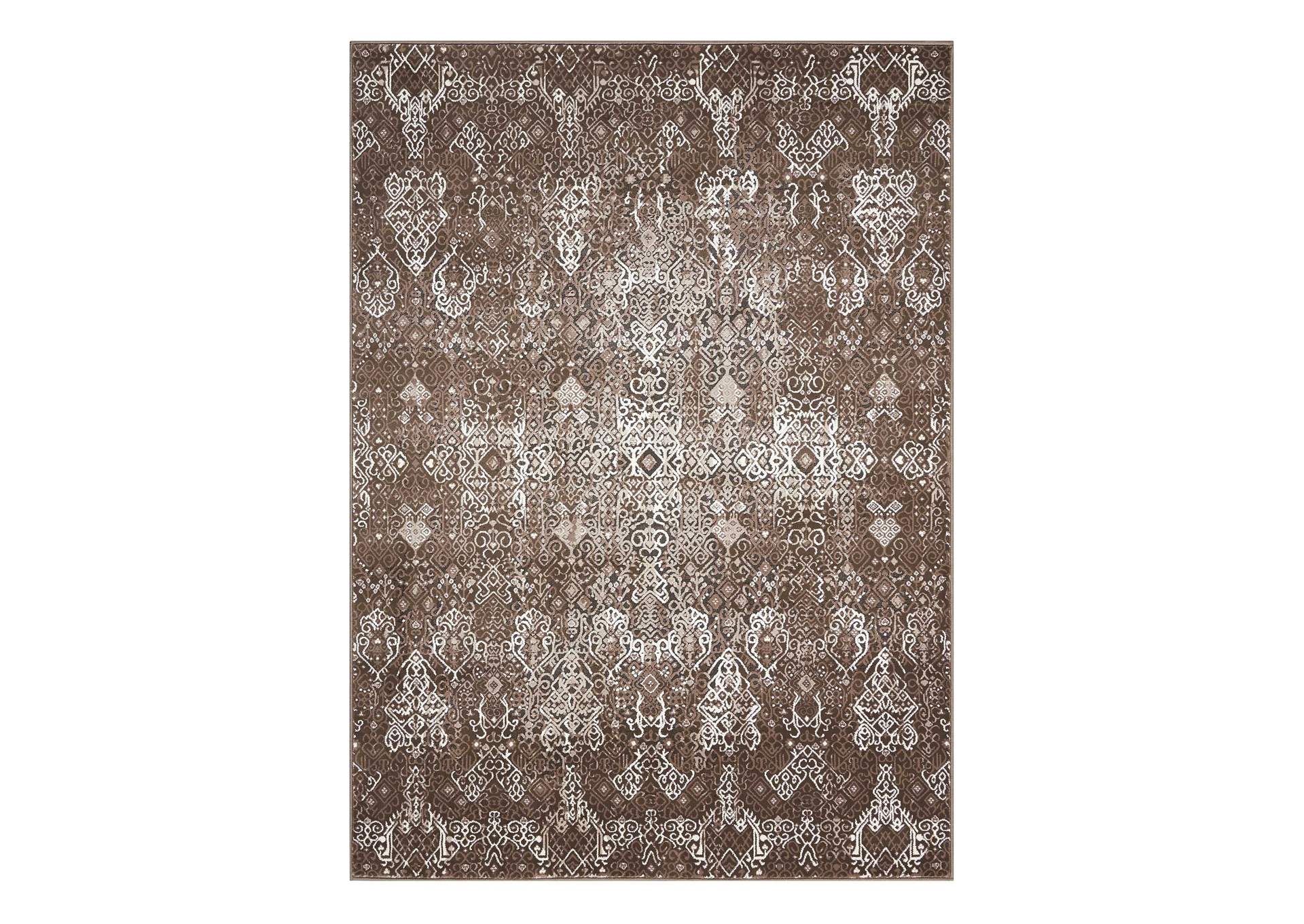 Nourison Karma KRM04 Brown 4'x6' Area Rug,Nourison