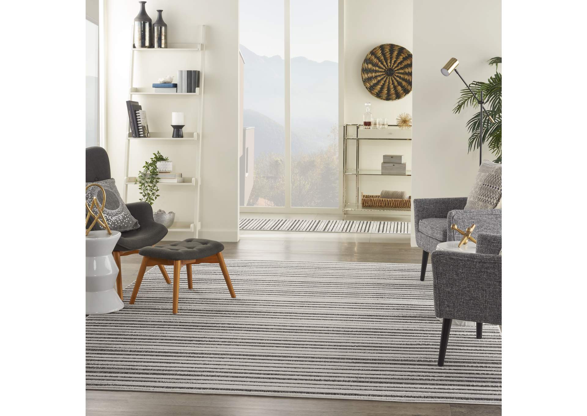 Nourison Key Largo 8'x10' Dark Grey Area Rug,Nourison