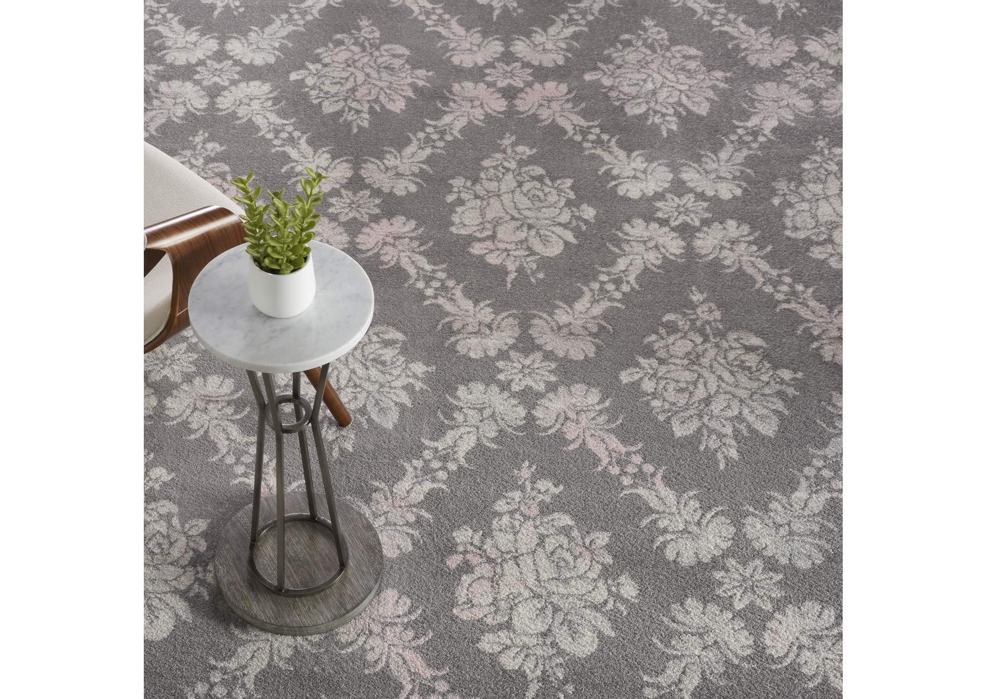 Nourison Tranquil TRA09 Pink and Grey 8'x10' Large Rug,Nourison