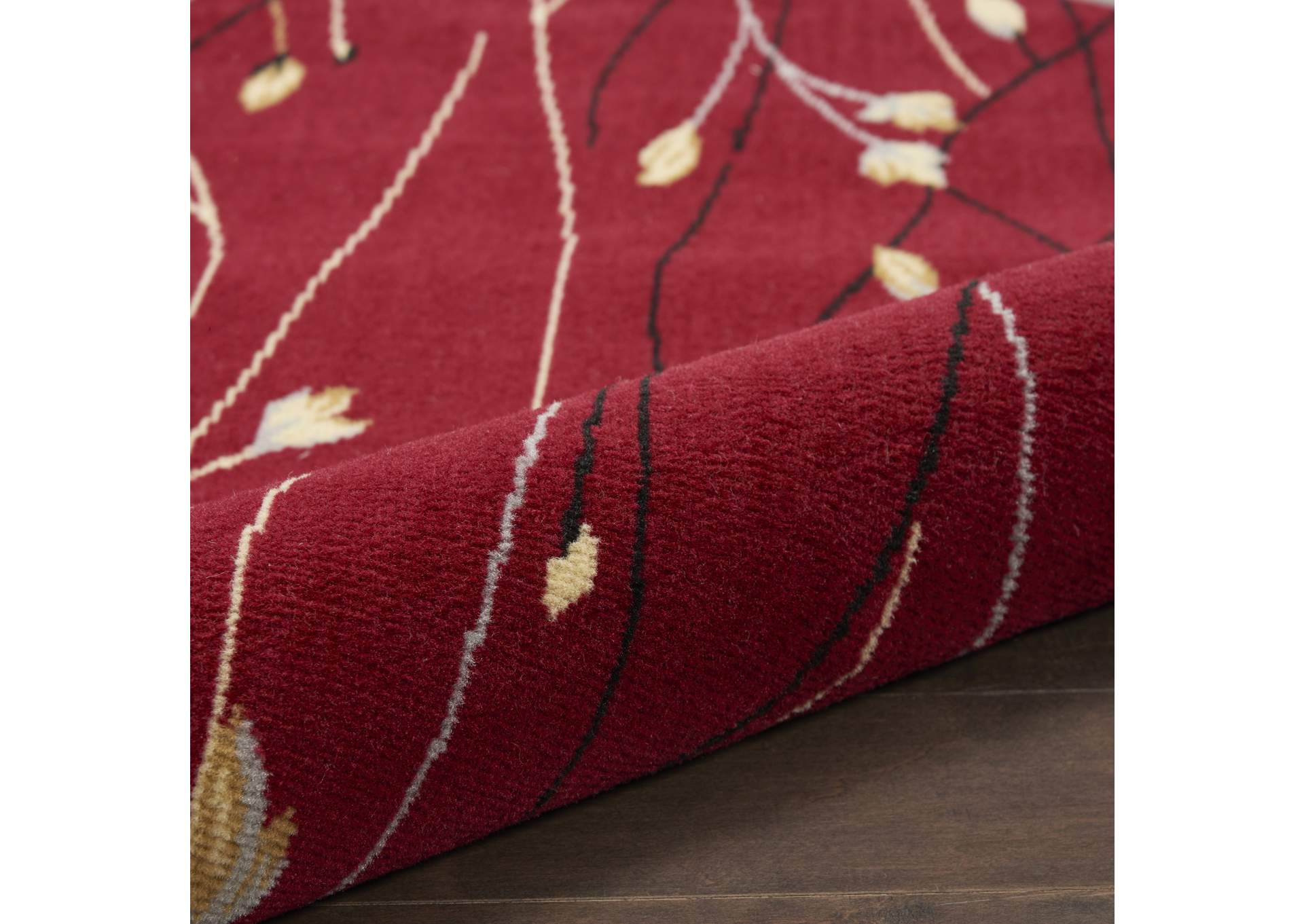 Nourison Grafix GRF15 Red 4' Round Area Rug,Nourison