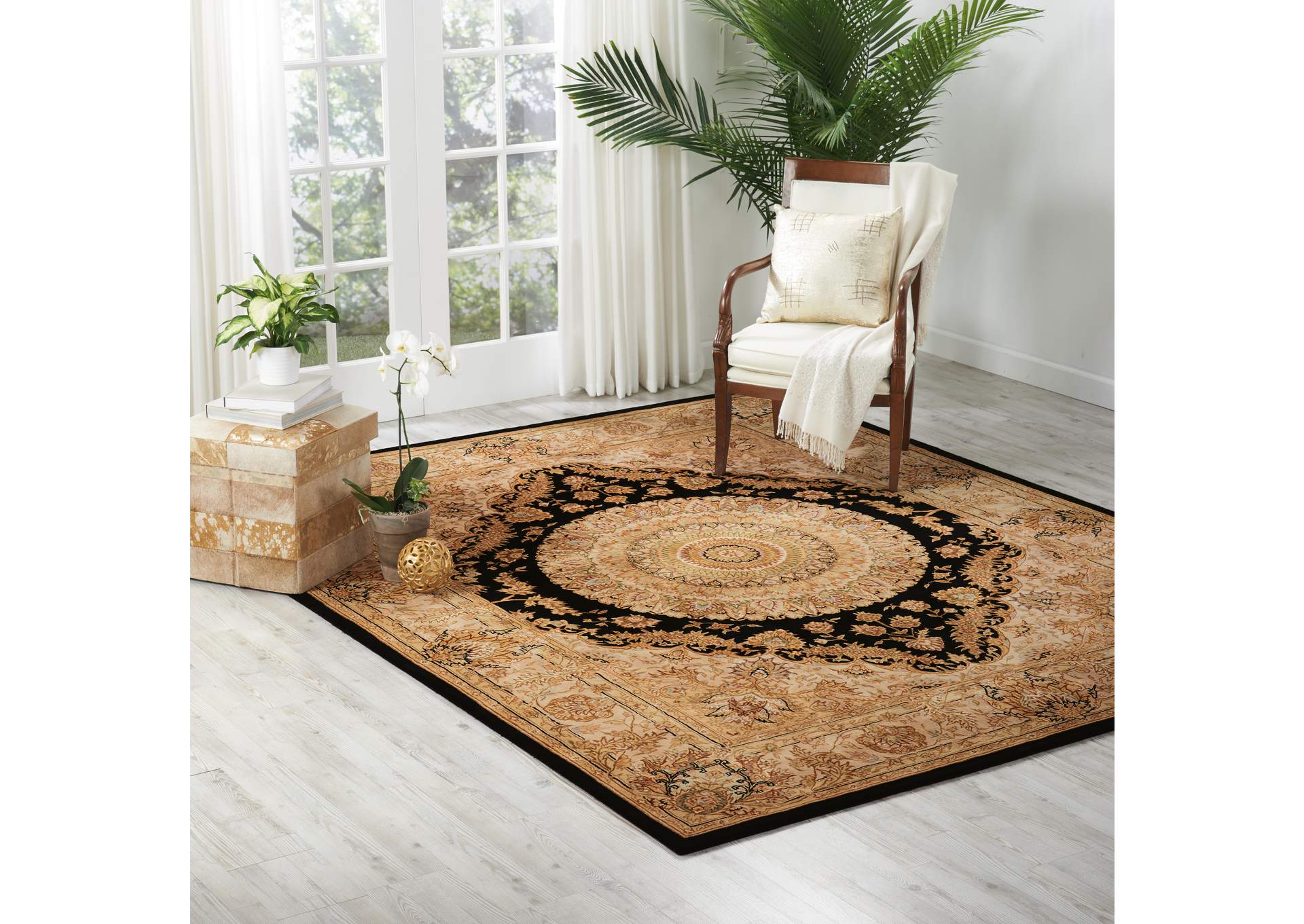 Nourison 2000 2233 Black 8'x10' Area Rug,Nourison