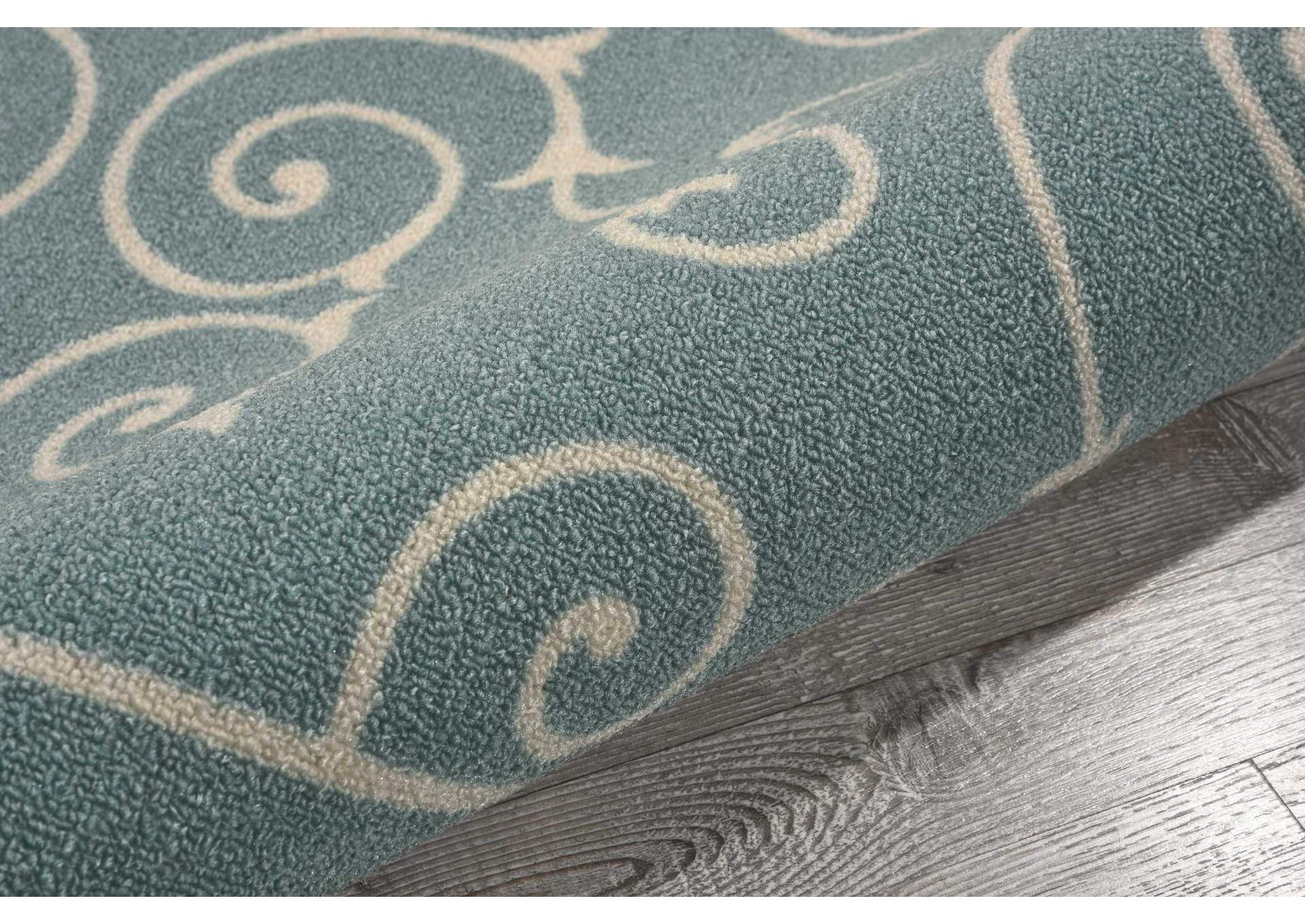Nourison Home & Garden 2'x4' Blue Area Rug,Nourison