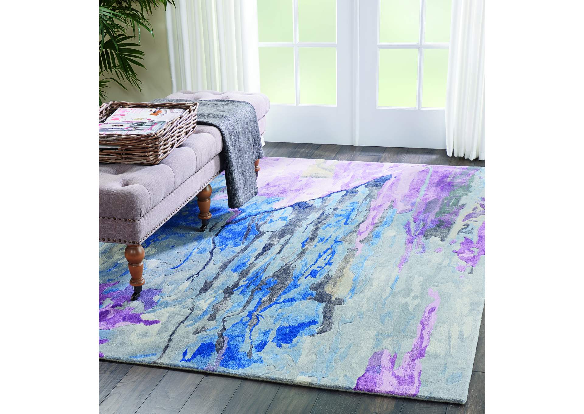 Nourison Prismatic 6'x8' Grey Multicolor Area Rug,Nourison