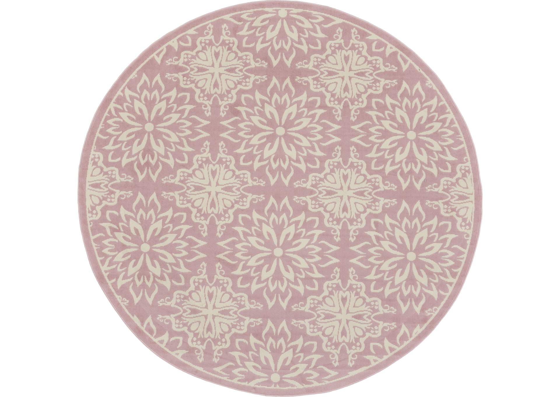 Nourison Jubilant 8' Round Pink Area Rug,Nourison