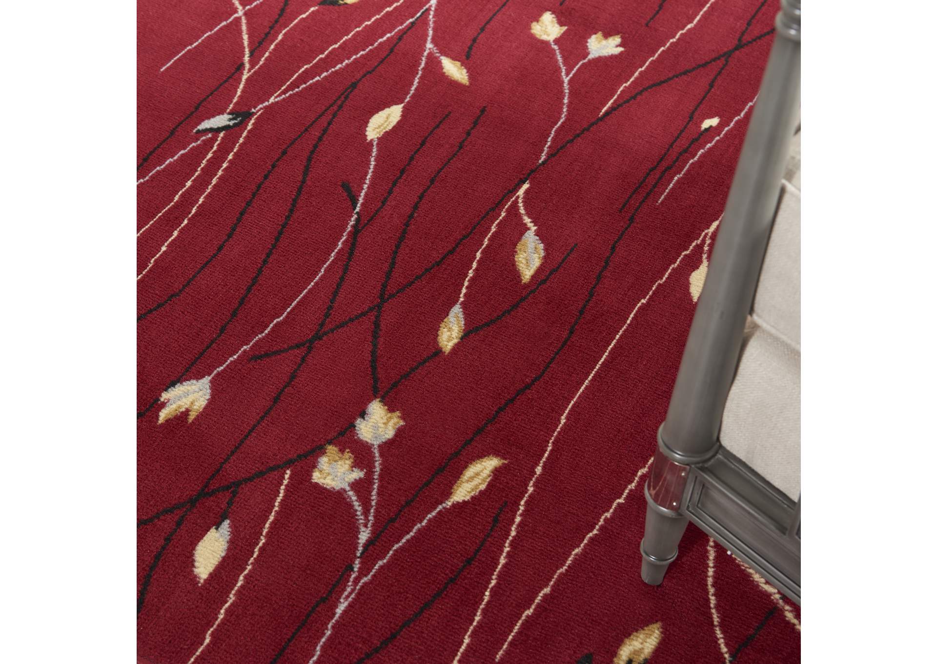 Nourison Grafix GRF15 Red 7'x10' Area Rug,Nourison