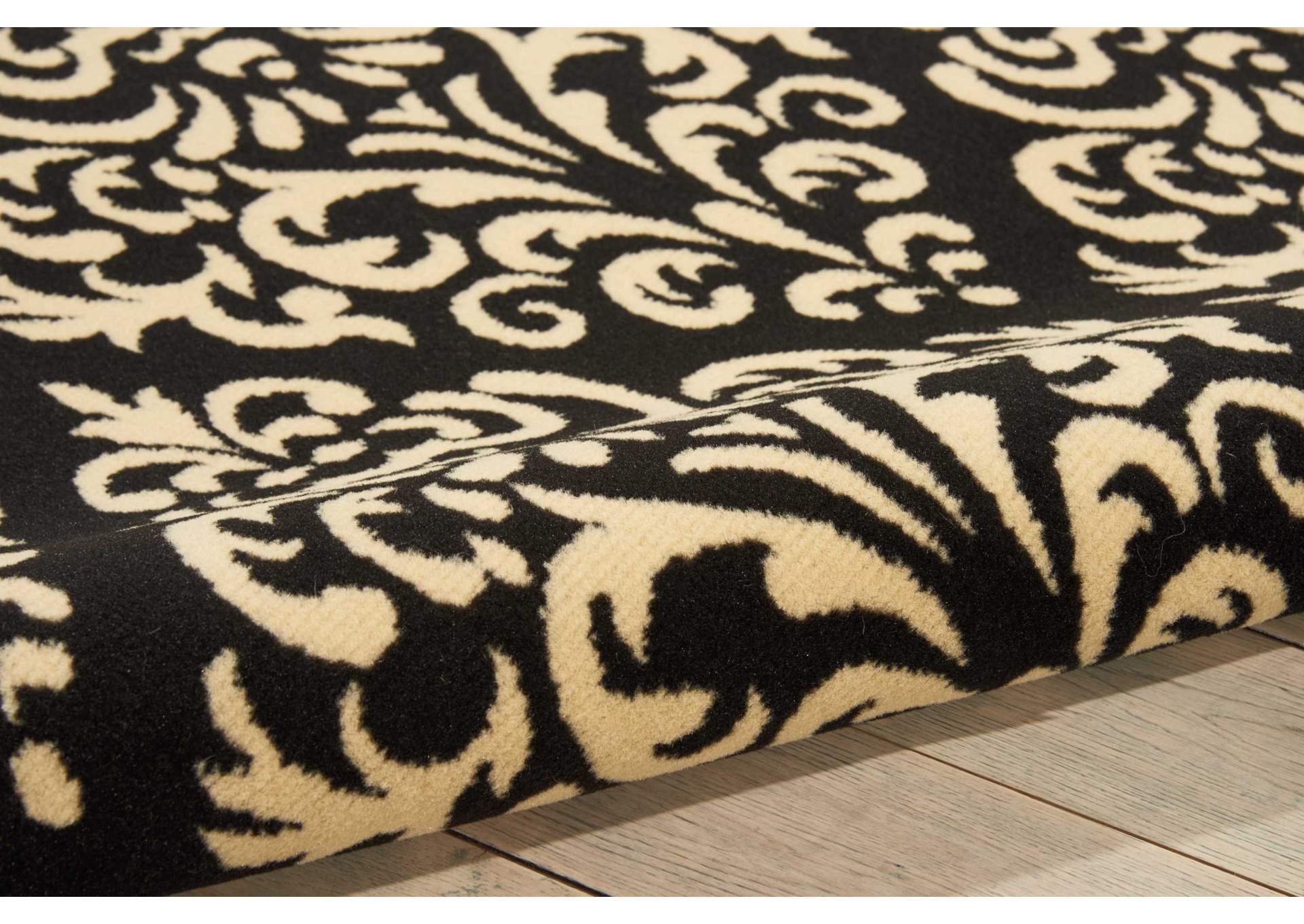 Nourison Grafix GRF06 Black 5'x7' Area Rug,Nourison