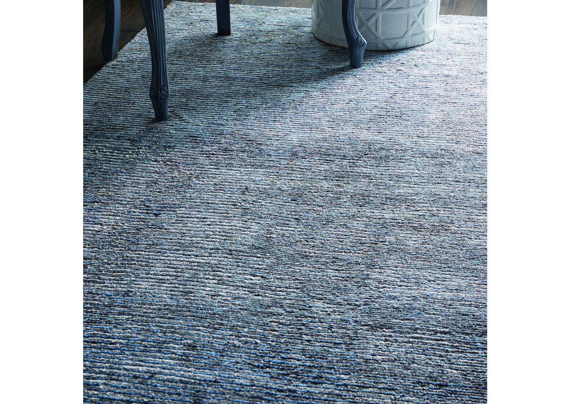 Nourison Ellora ELL03 Slate Grey 5'x8' Modern Area Rug,Nourison