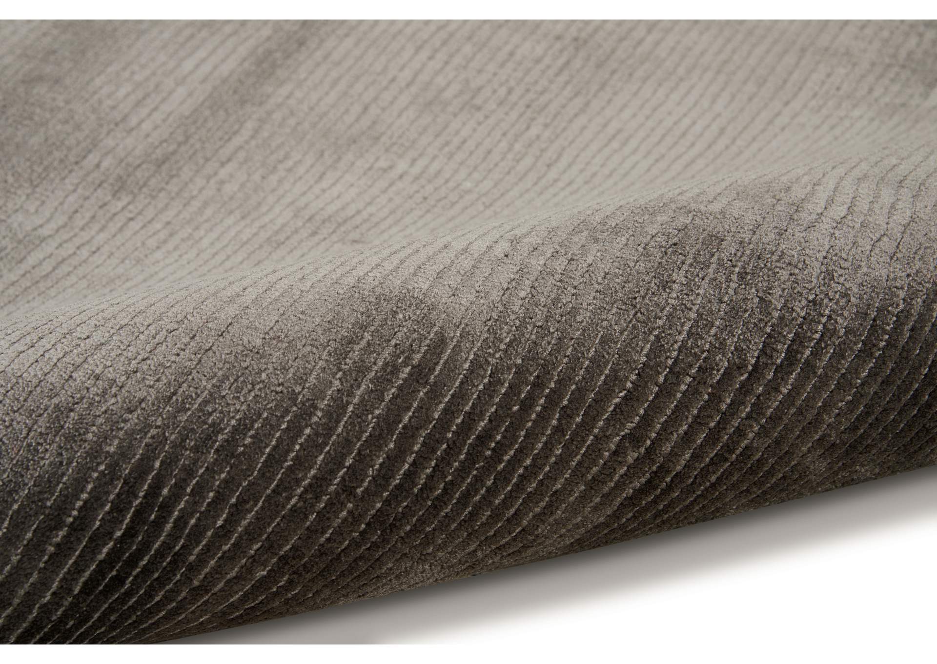 Calvin Klein Home Lunar LUN1 Grey and Black 5'x8' Area Rug,Nourison