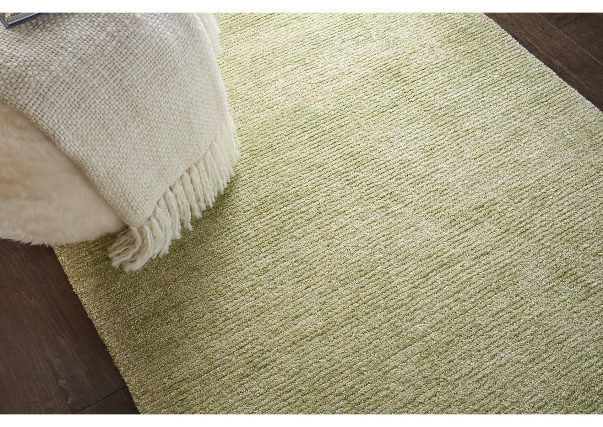 Nourison Weston WES01 Green 4'x6' Contemporary Area Rug,Nourison
