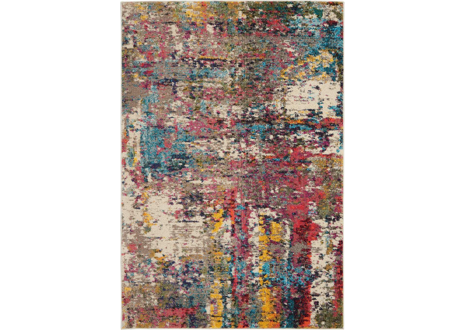 Nourison Celestial CES14 Multicolor 4'x6' Colorful Area Rug,Nourison