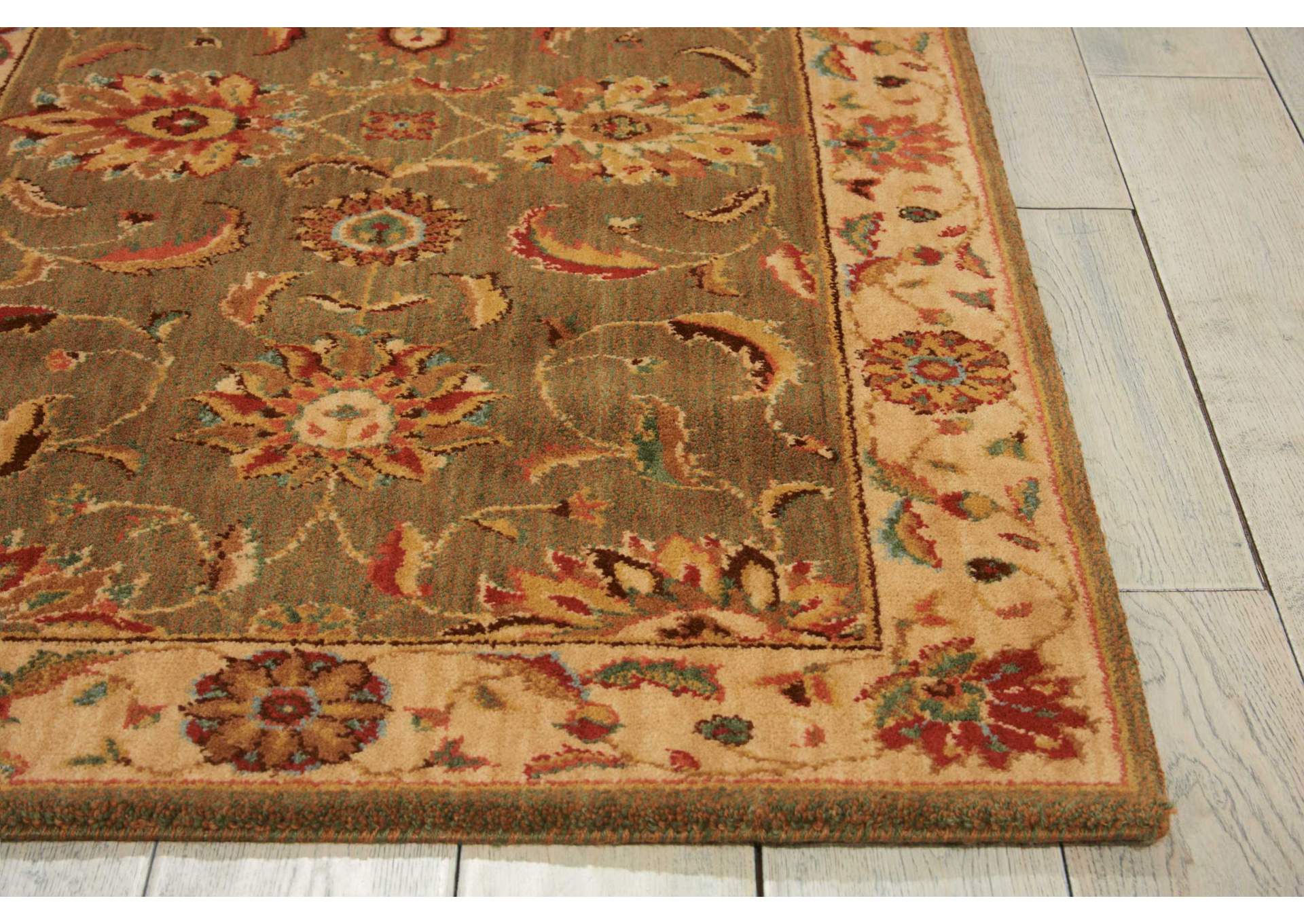 Nourison Living Treasures LI04 Green 3'x5' Area Rug,Nourison