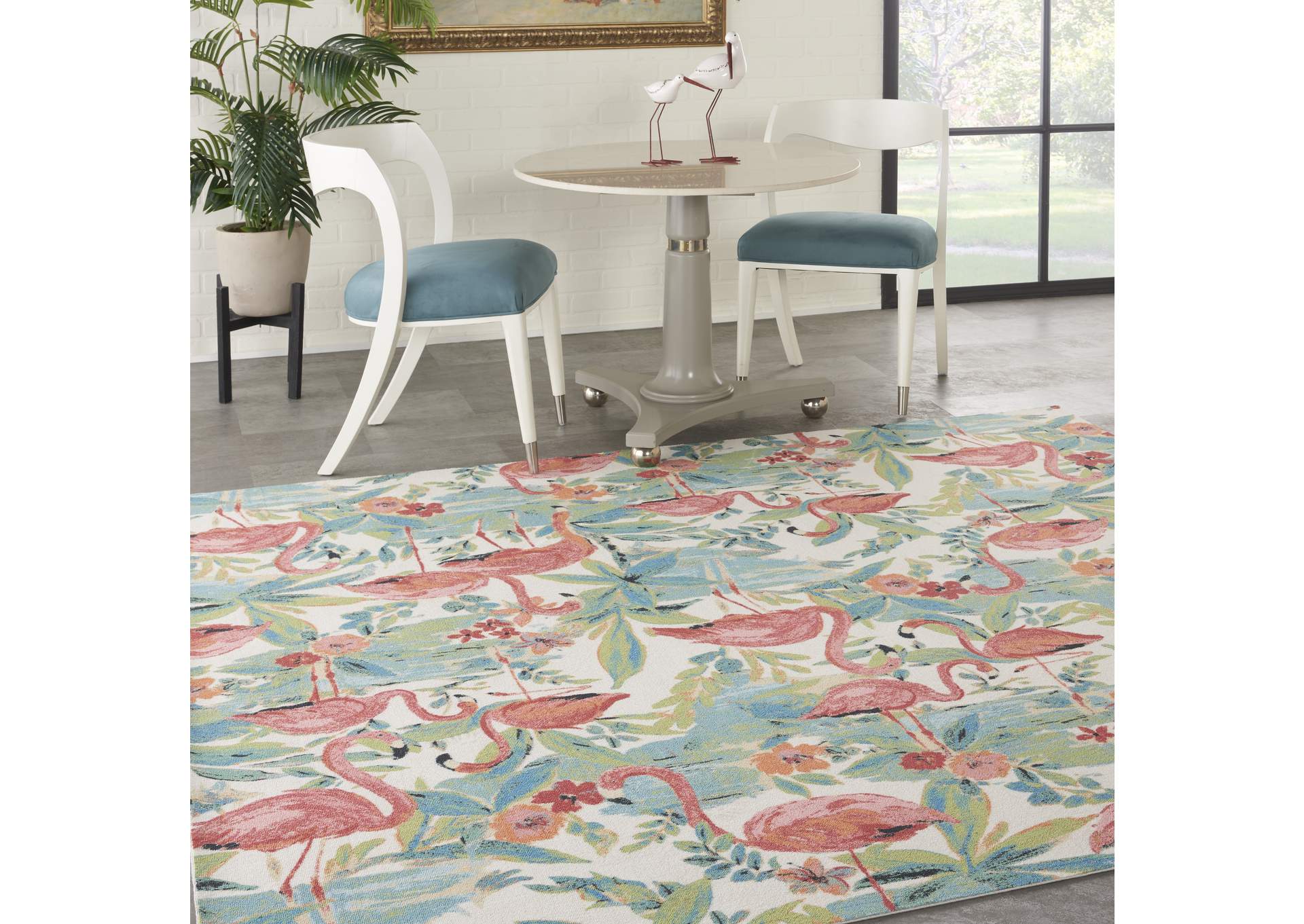 Nourison Wav01/Sun & Shade 8' Square Area Rug,Nourison