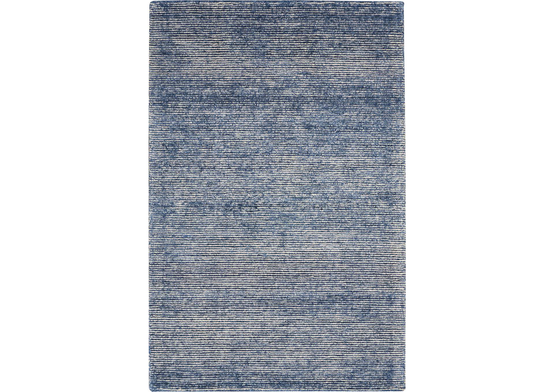 Nourison Weston WES01 Blue 8'x11' Oversized Textured Rug,Nourison