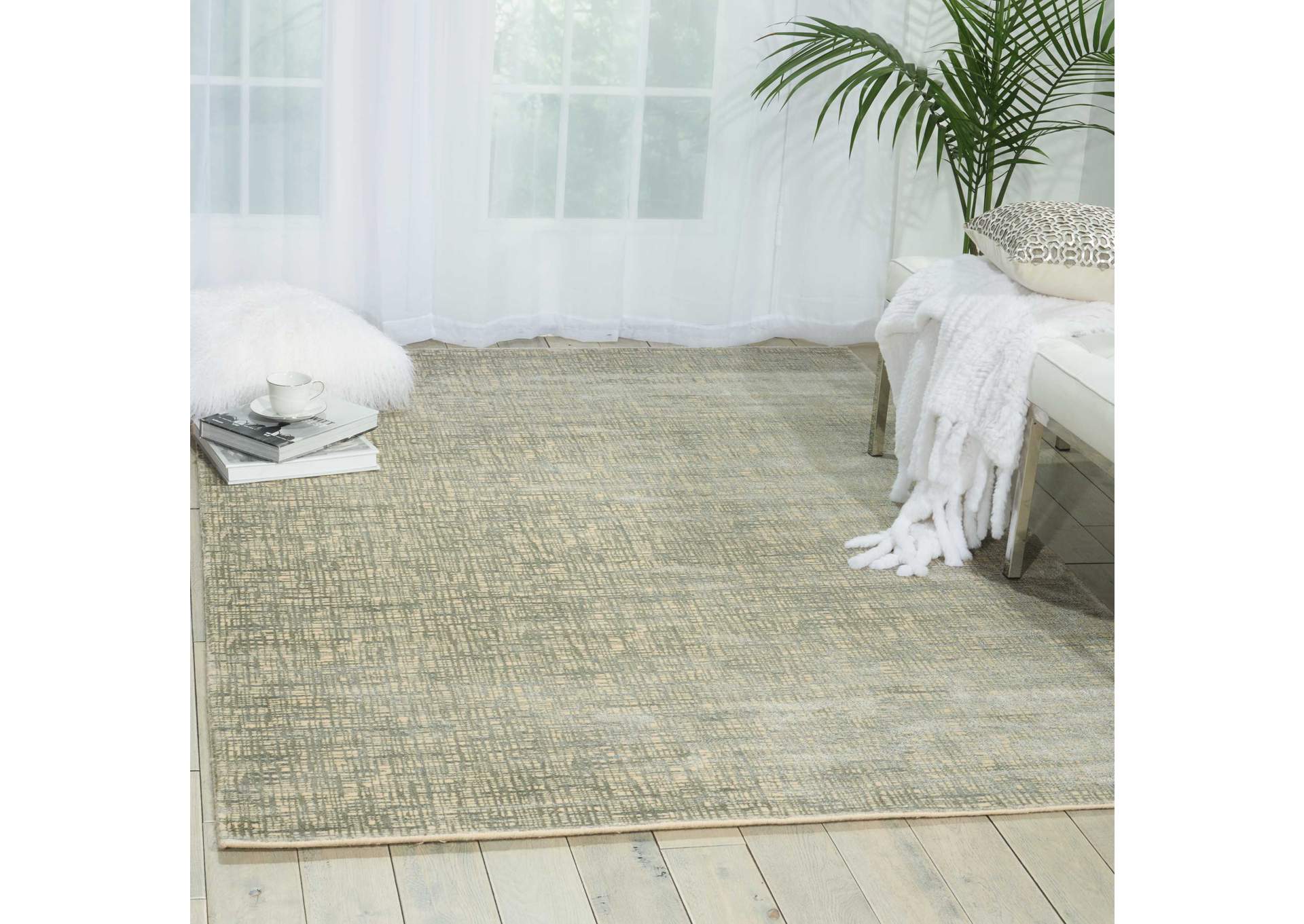 Nourison Starlight STA02 Grey 5'x8' Area Rug,Nourison