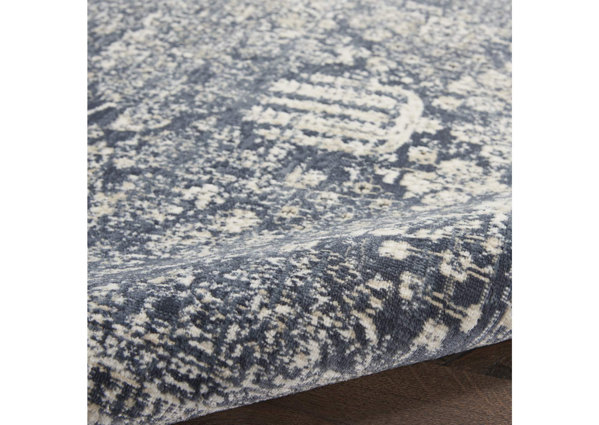 Malta by kathy ireland Home MAI12 Navy/Ivory 8'x11' Area Rug,Nourison
