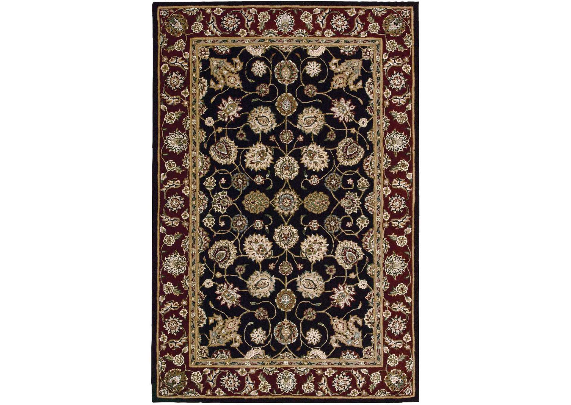 Nourison 2000 2017 Black 4'x6' Area Rug,Nourison