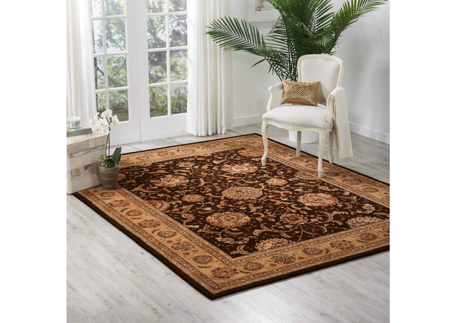 Nourison 2000 2206 Brown 8'x10' Area Rug,Nourison