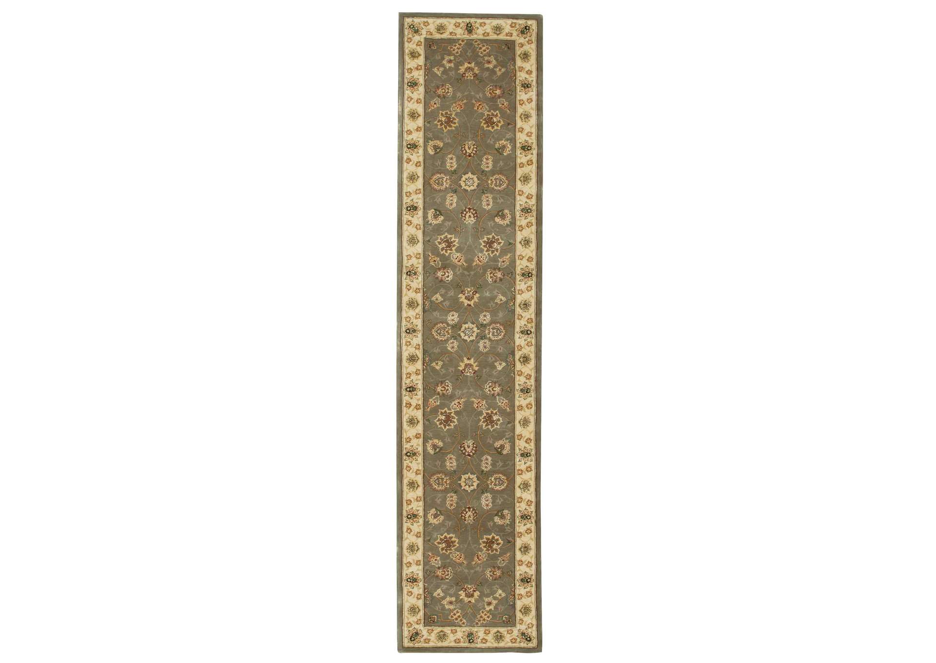 Nourison 2000 2003 Olive 12' Runner Area Rug,Nourison