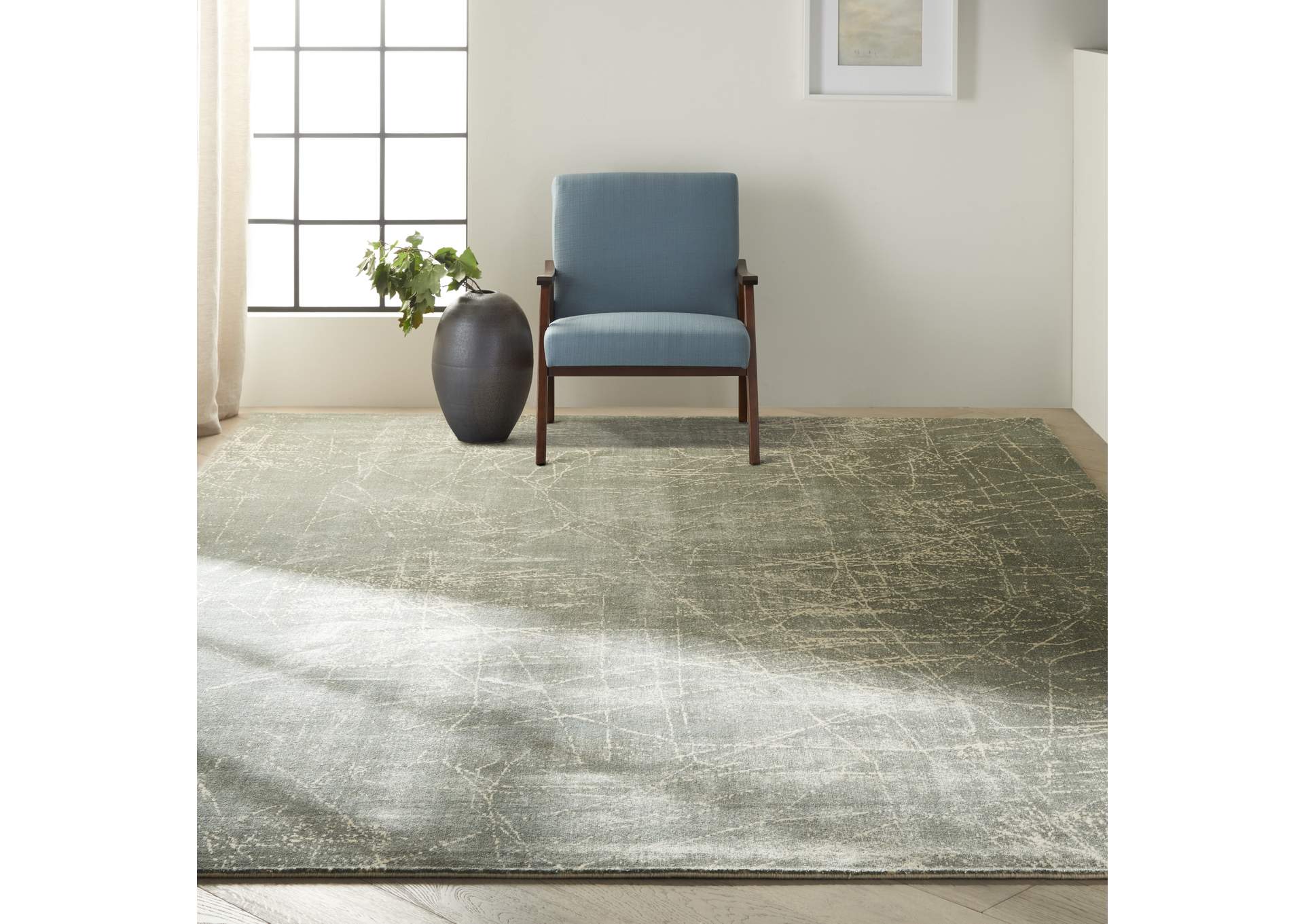 Calvin Klein Home Maya MAY05 Mercury 8'x11' Rug,Nourison