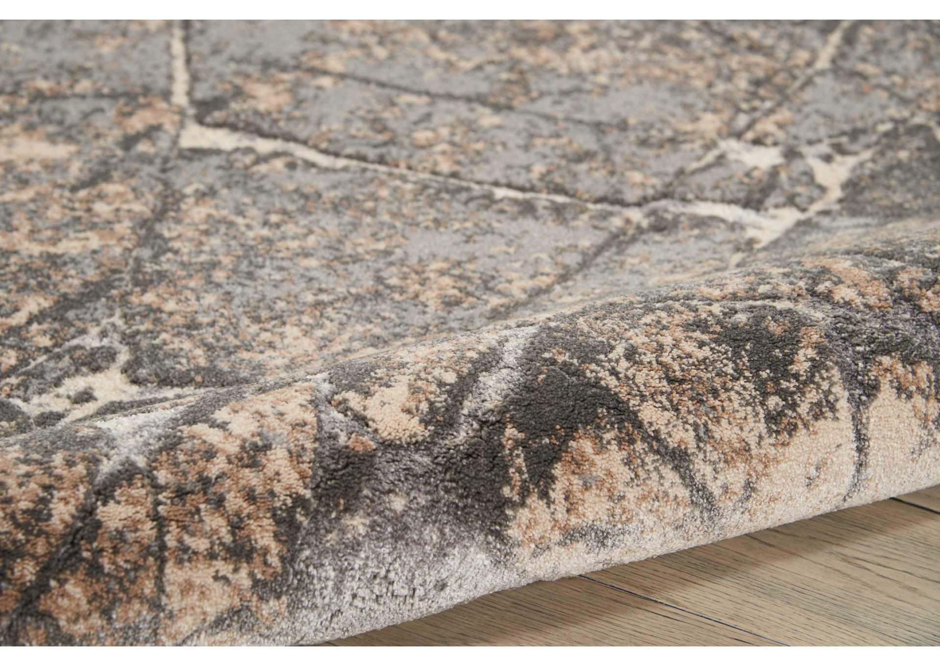 kathy ireland Home Heritage KI351 Grey 5'x7' Area Rug,Nourison