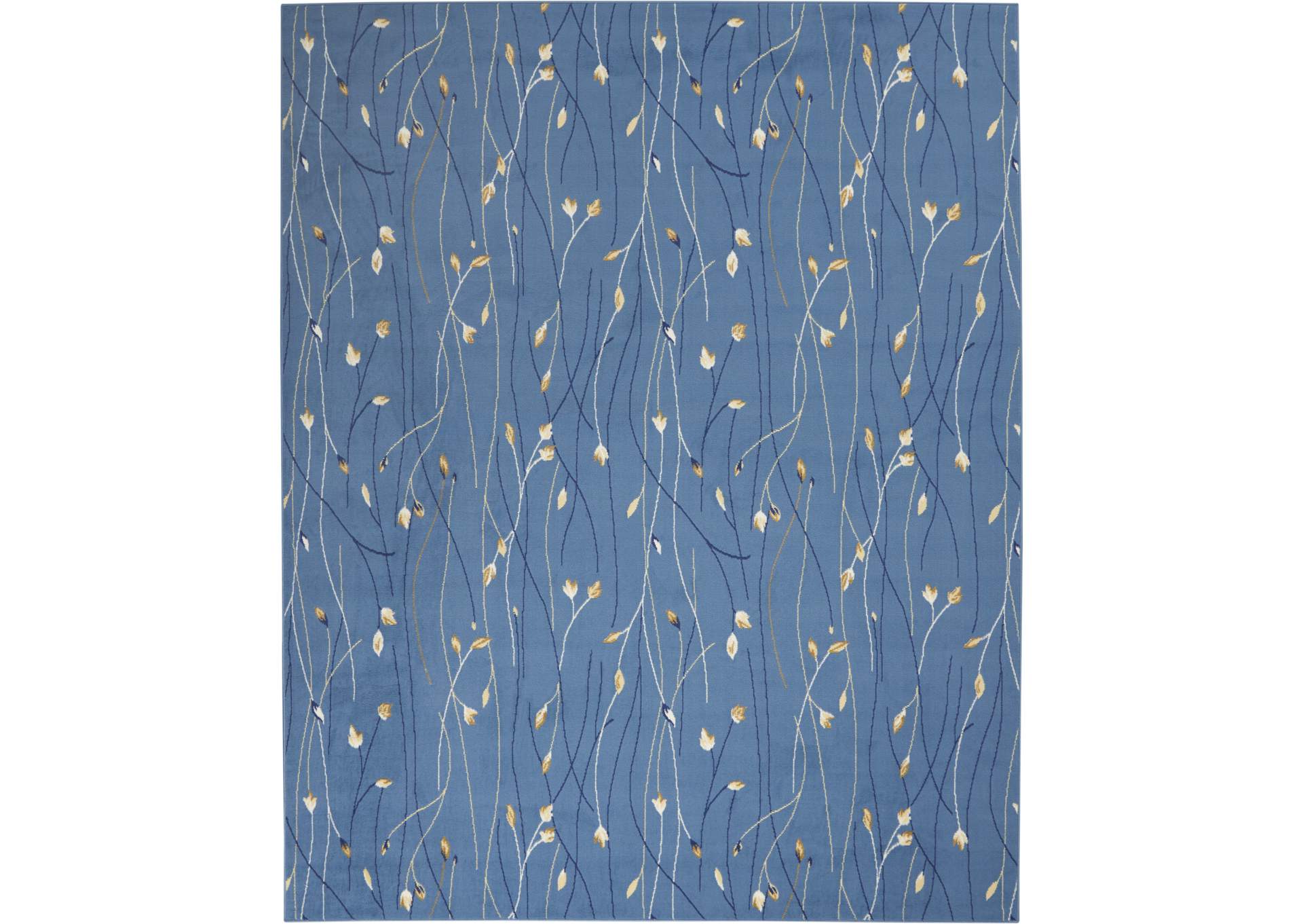 Nourison Grafix GRF15 Blue 8'x10' Large Rug,Nourison