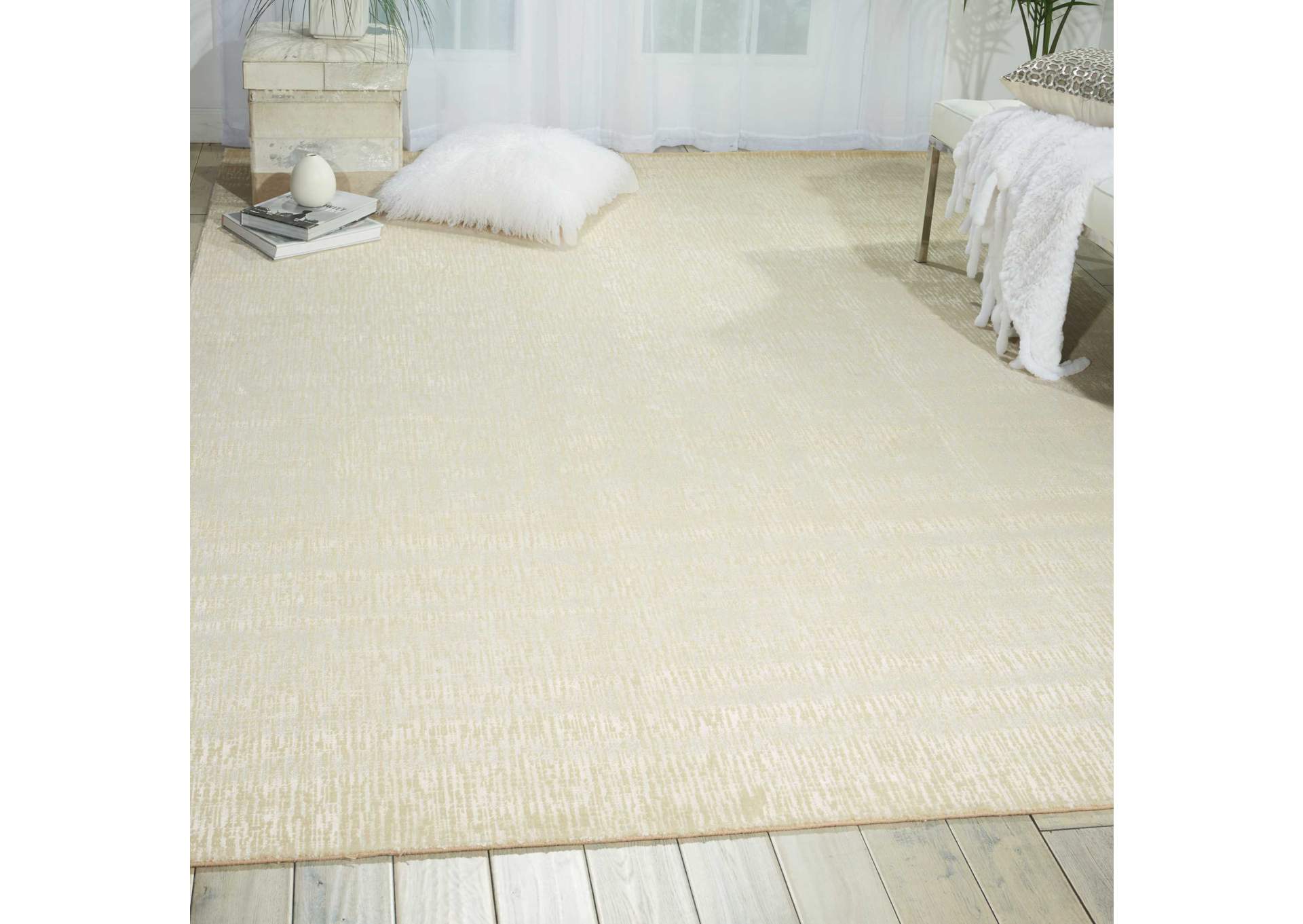 Nourison Starlight STA02 White 9'x13' Rug,Nourison