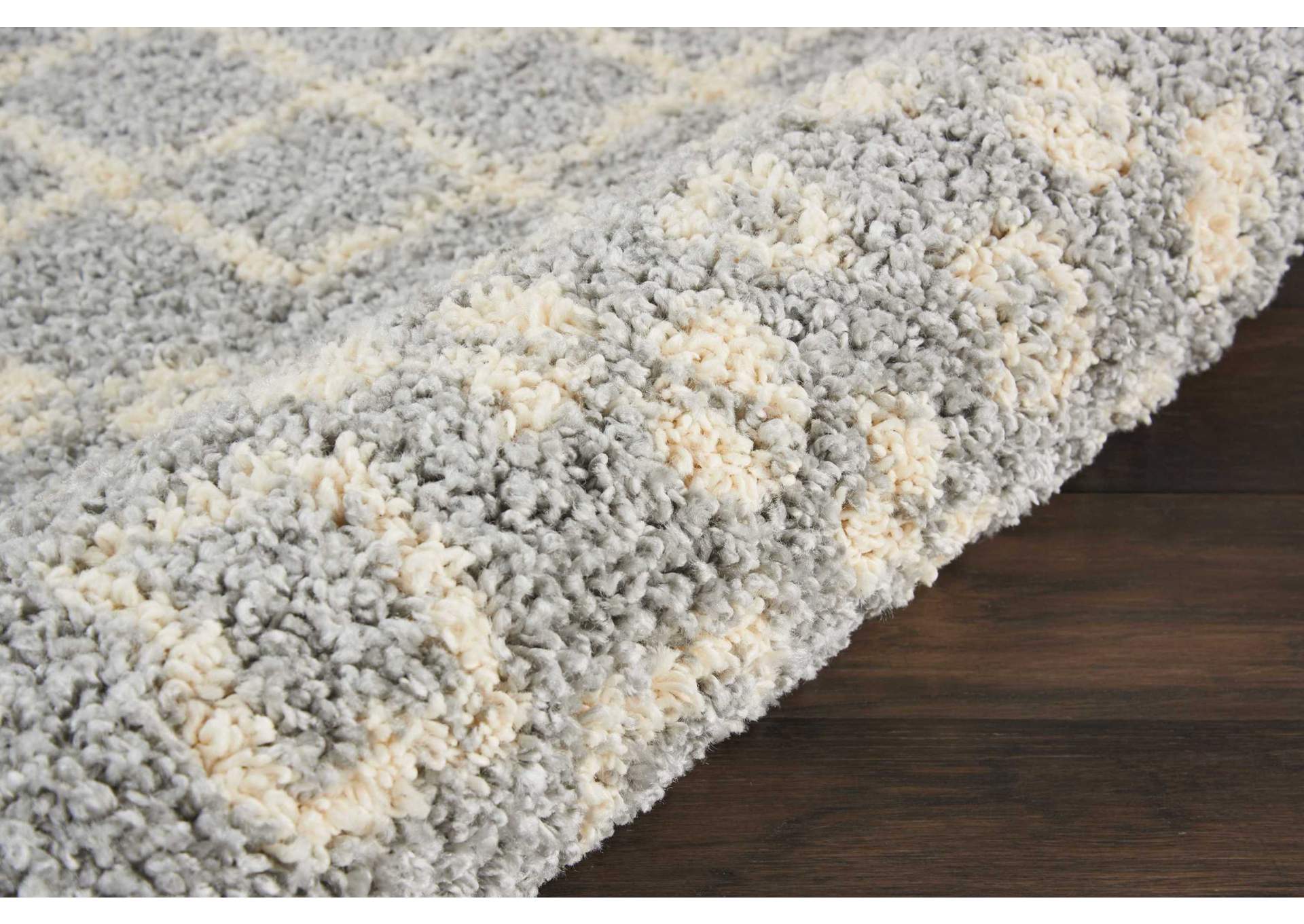 Nourison Moroccan Shag MRS02 Jute 5'x8' Plush Area Rug,Nourison