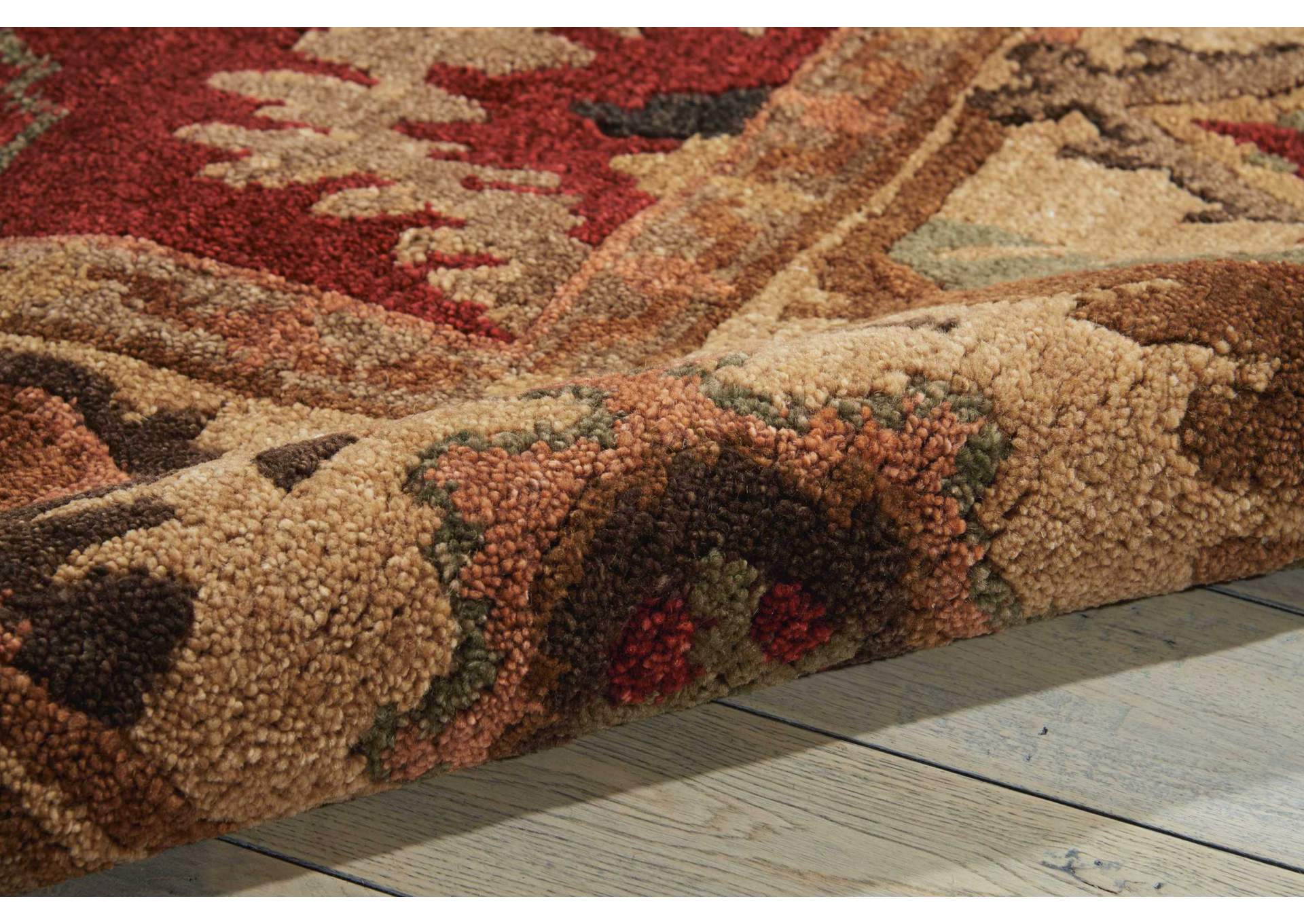 Nourison Tahoe TA08 Red 4'x6' Area Rug,Nourison