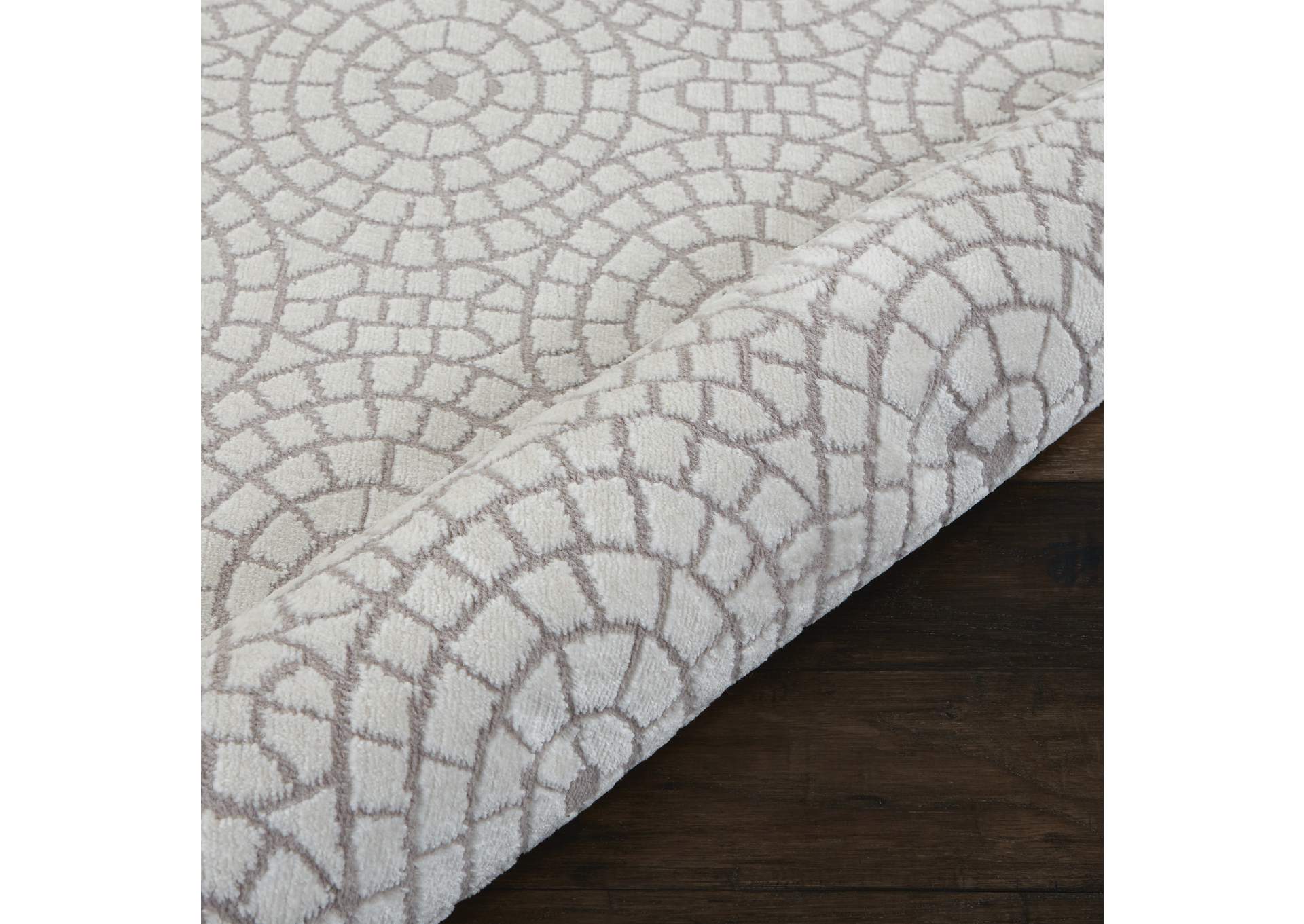 Nourison Urban Chic URC04 White 9'x12' Oversized Rug,Nourison
