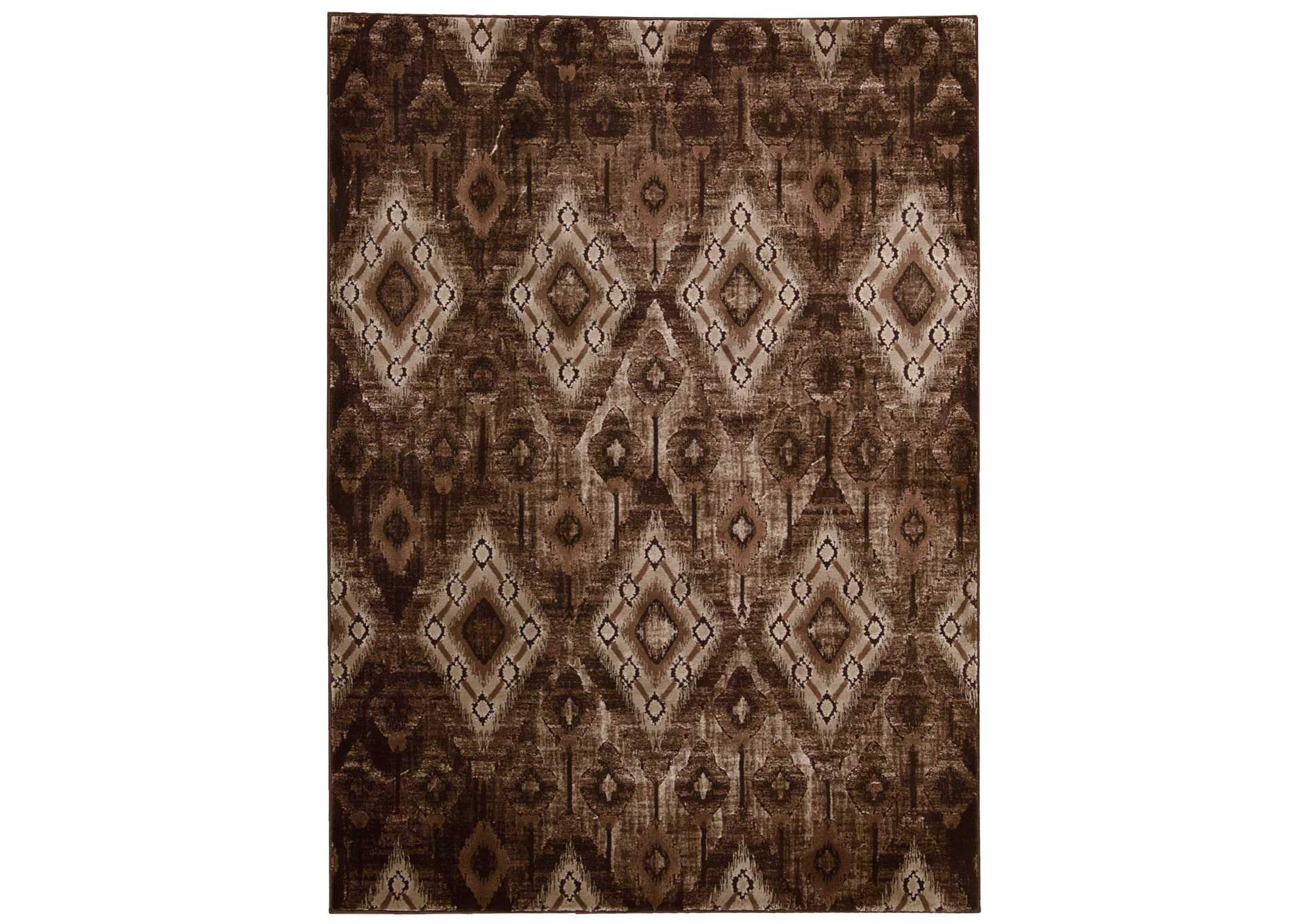 Nourison Karma KRM02 Brown 4'x6' Area Rug,Nourison