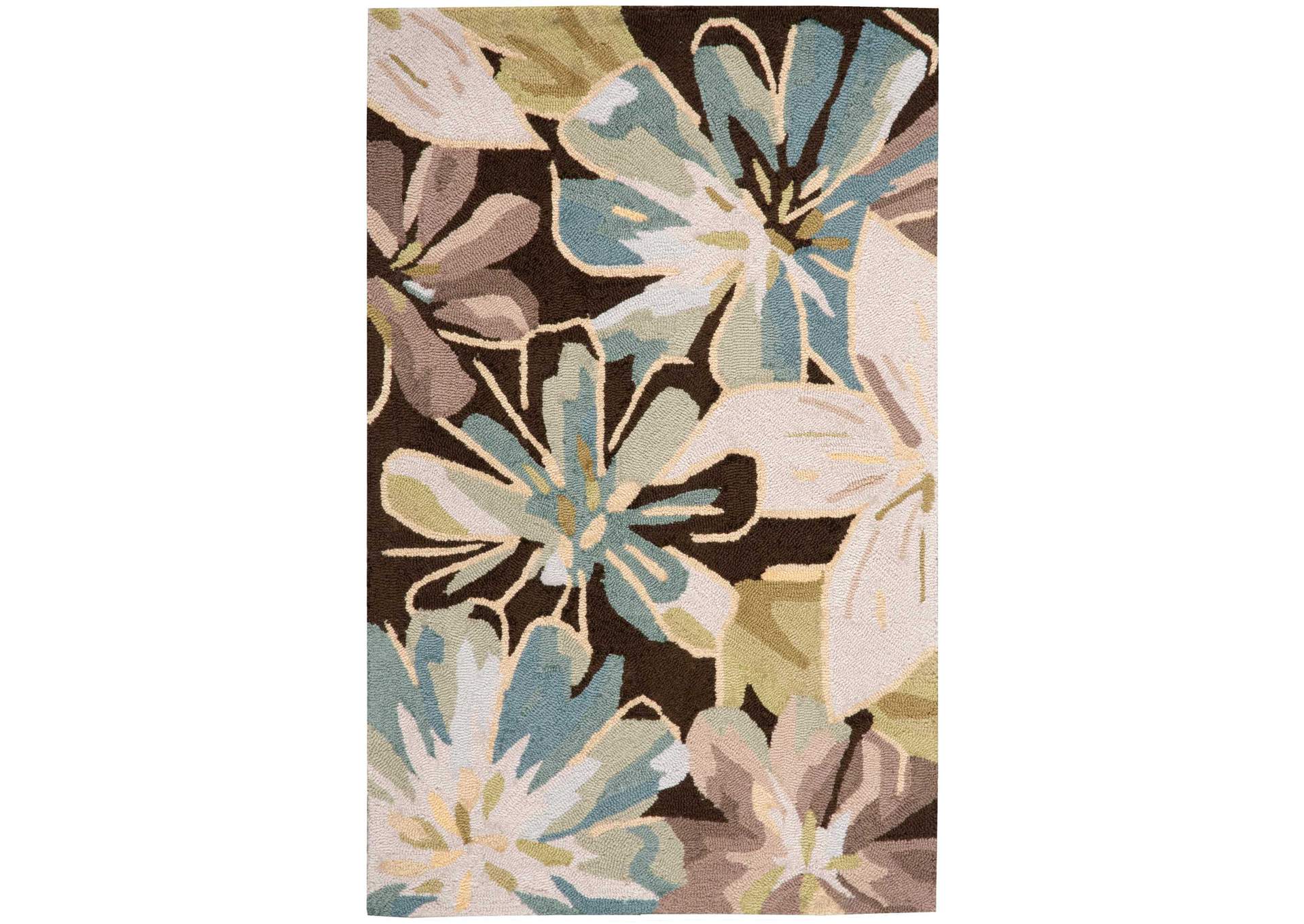 Nourison Fantasy FA16 Brown 3'x5' Area Rug,Nourison