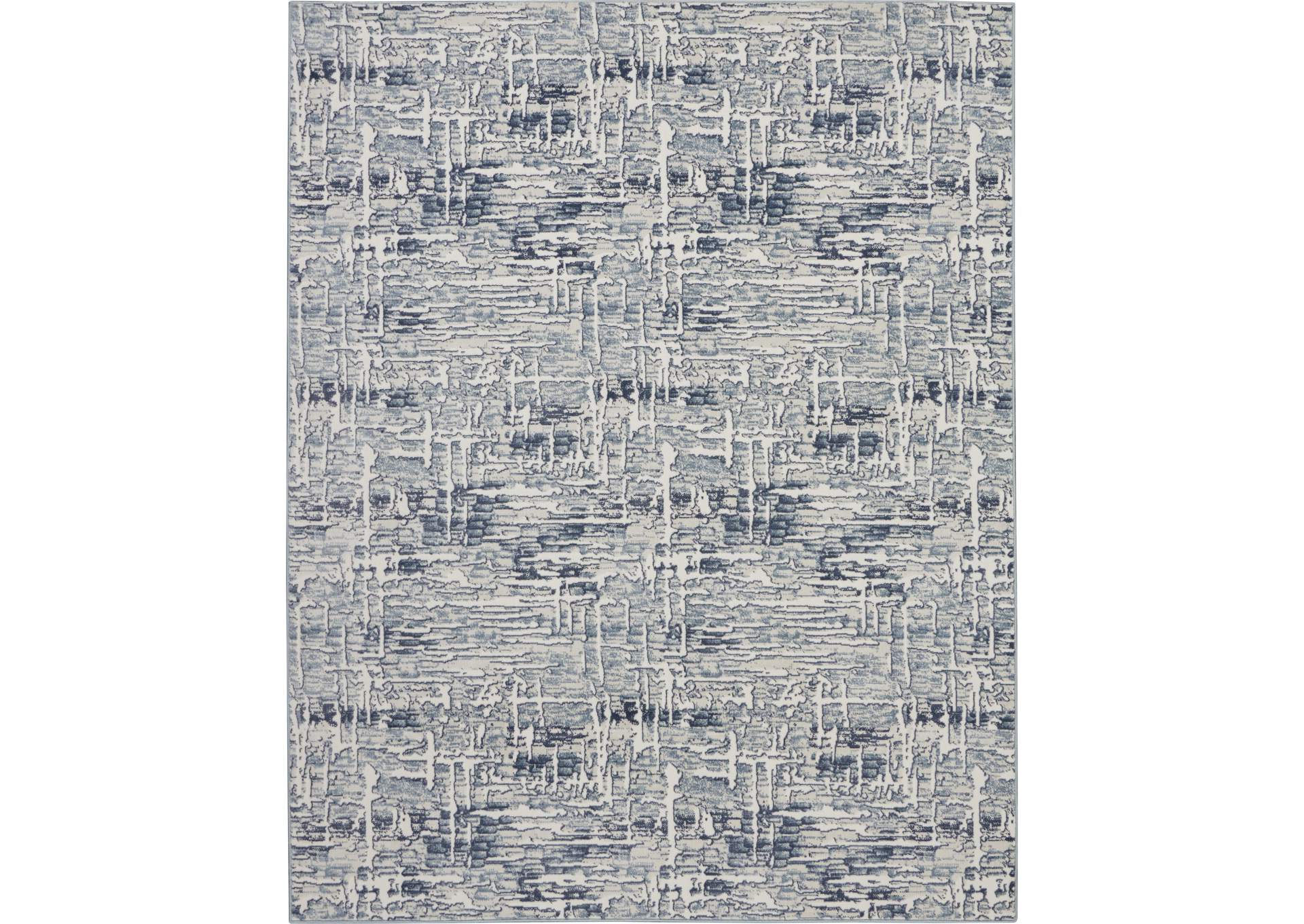 Nourison Urban Chic URC01 Grey and Slate 8'x10' Large Rug,Nourison