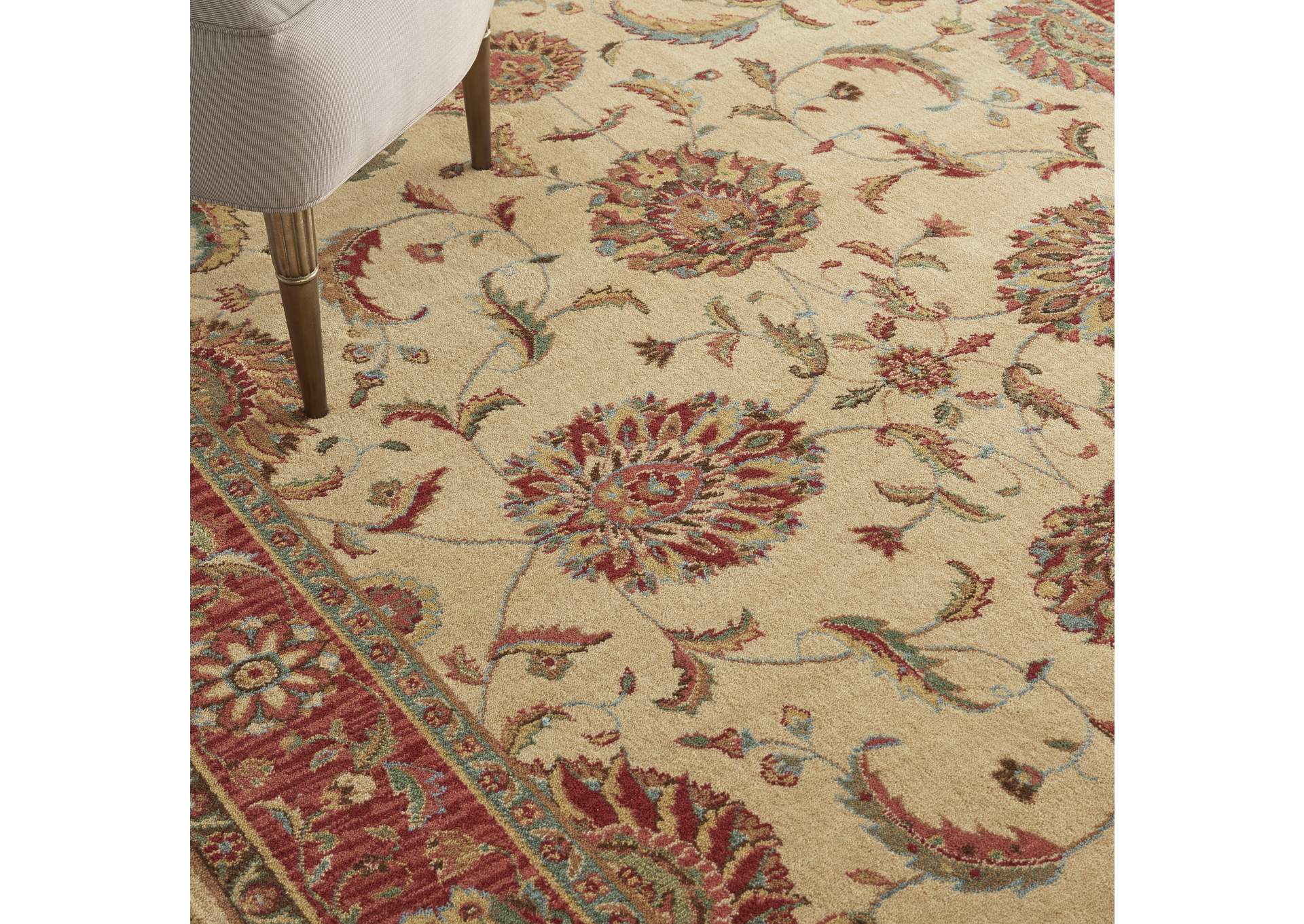 Nourison Living Treasures LI04 Beige Multicolor 5'x8' Area Rug,Nourison
