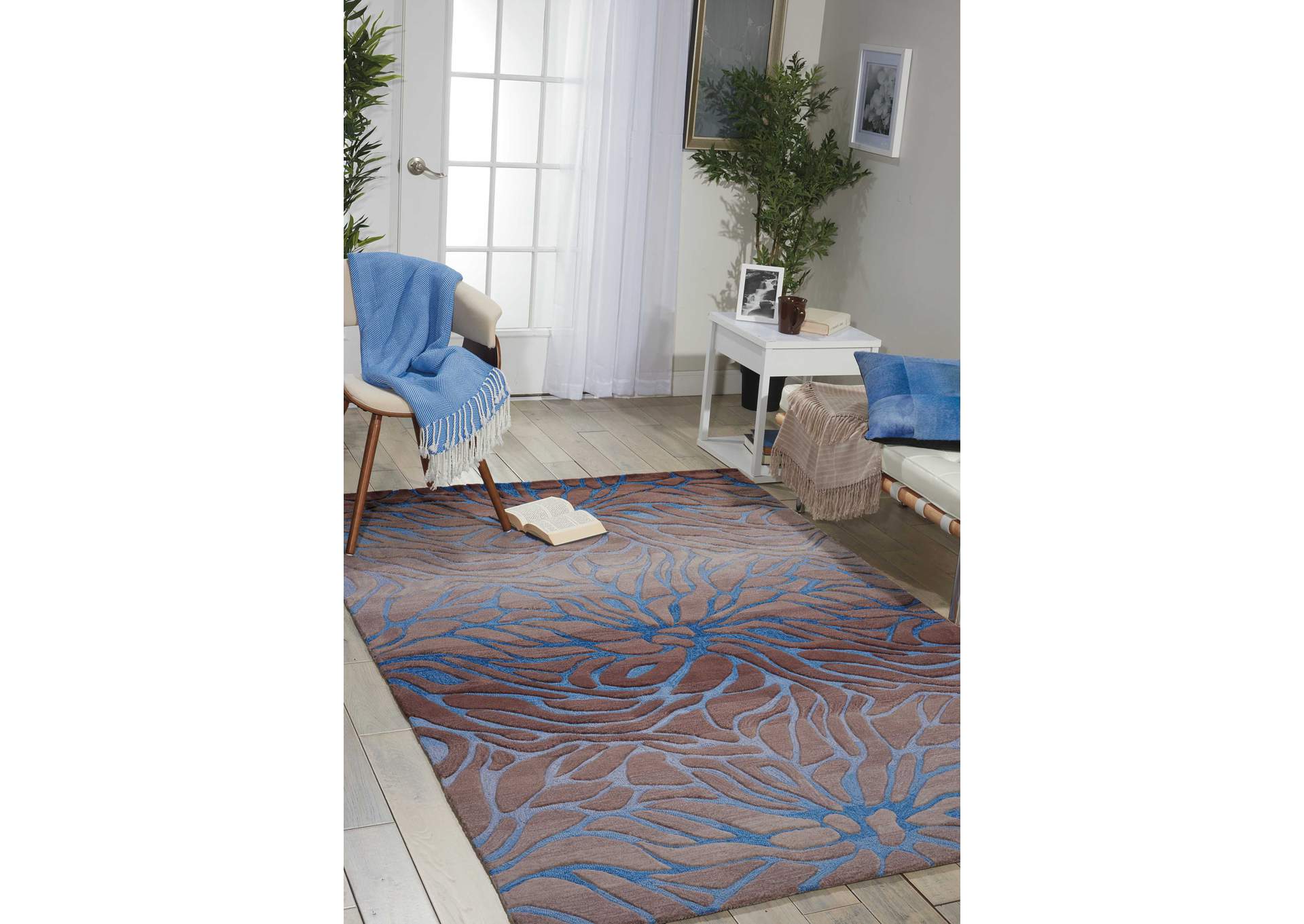 Nourison Contour CON25 Beige 5'x8' Area Rug,Nourison