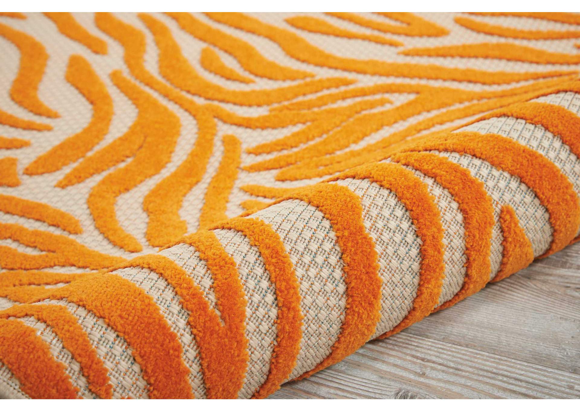 Nourison Aloha ALH04 Orange 4'x6' Indoor-outdoor Area Rug,Nourison