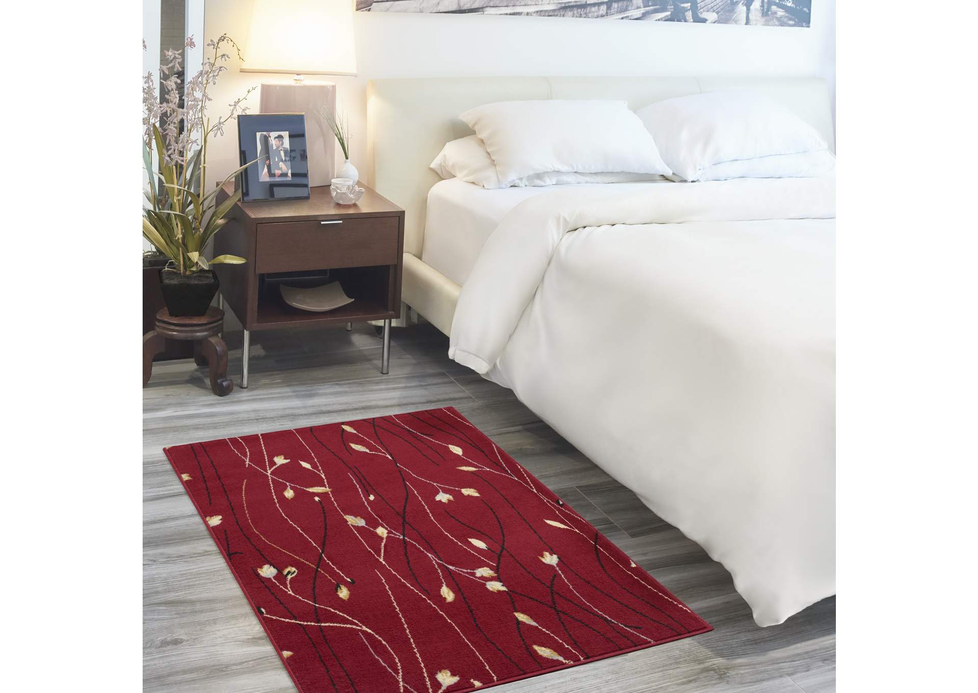 Nourison Grafix GRF15 Red 3'x5' Area Rug,Nourison