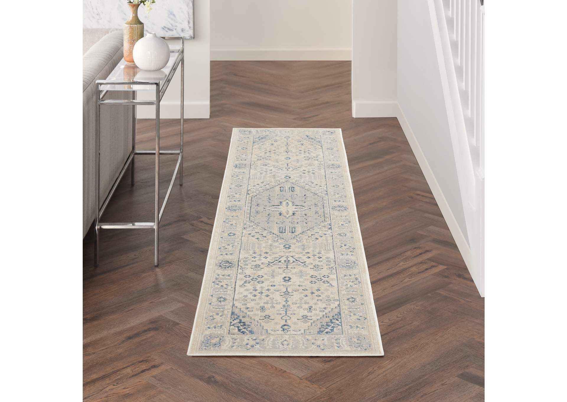 Kathy Ireland Ki25 Malta 8' Runner Area Rug,Nourison