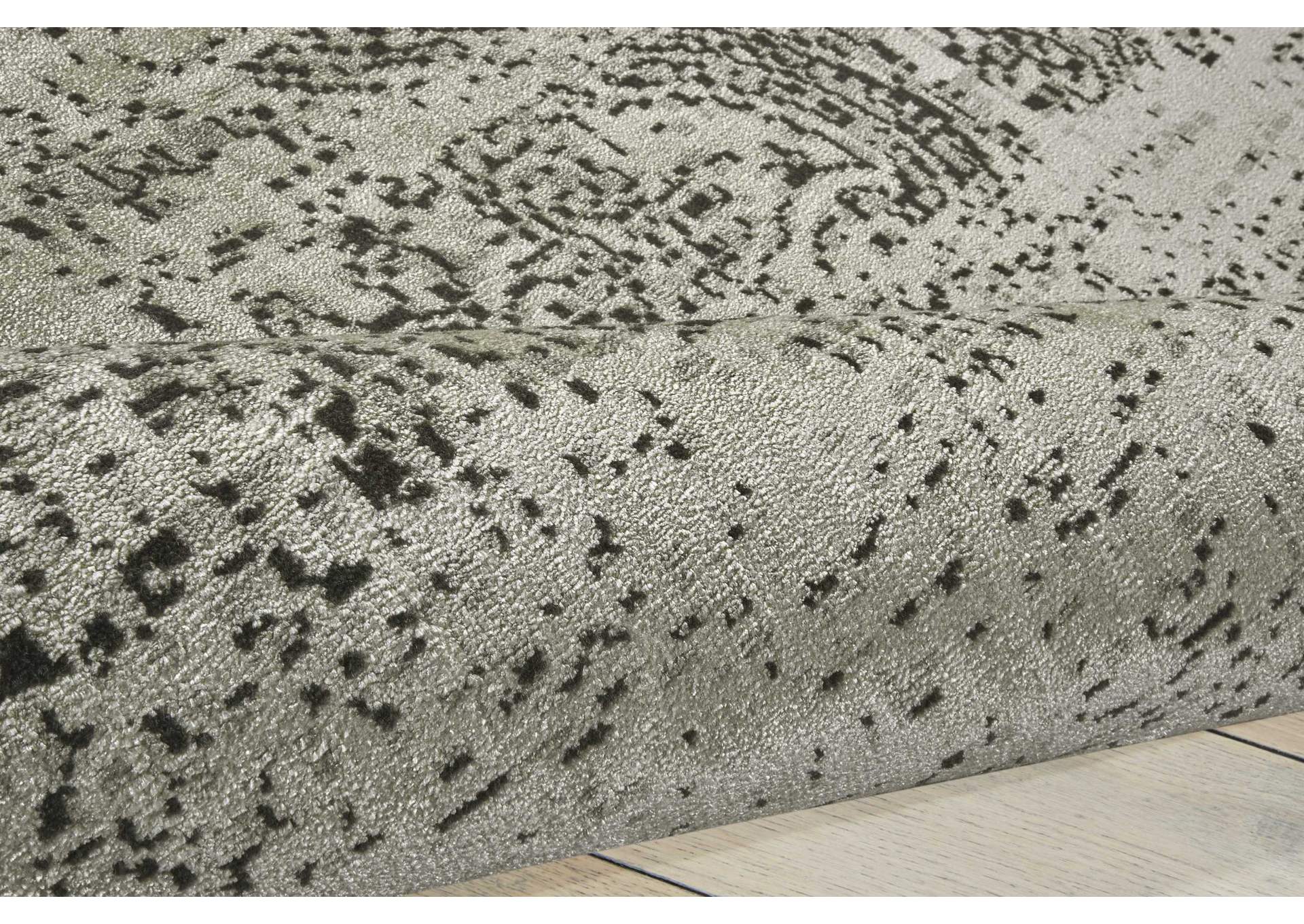 Nourison Luminance LUM11 Black and White 8'x11' Rug,Nourison