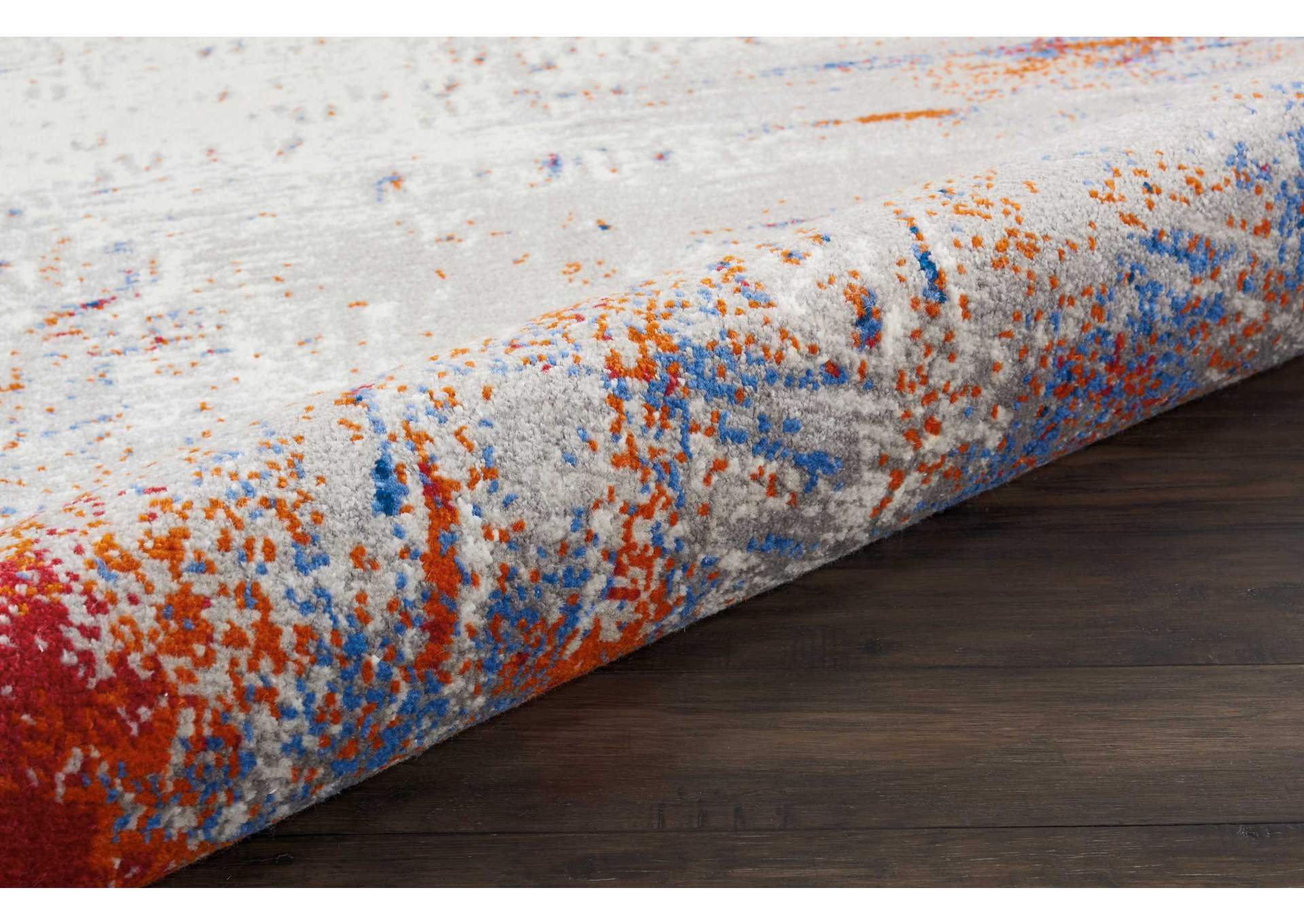 Nourison Twilight TWI26 Multicolor 8' Round Large Rug,Nourison