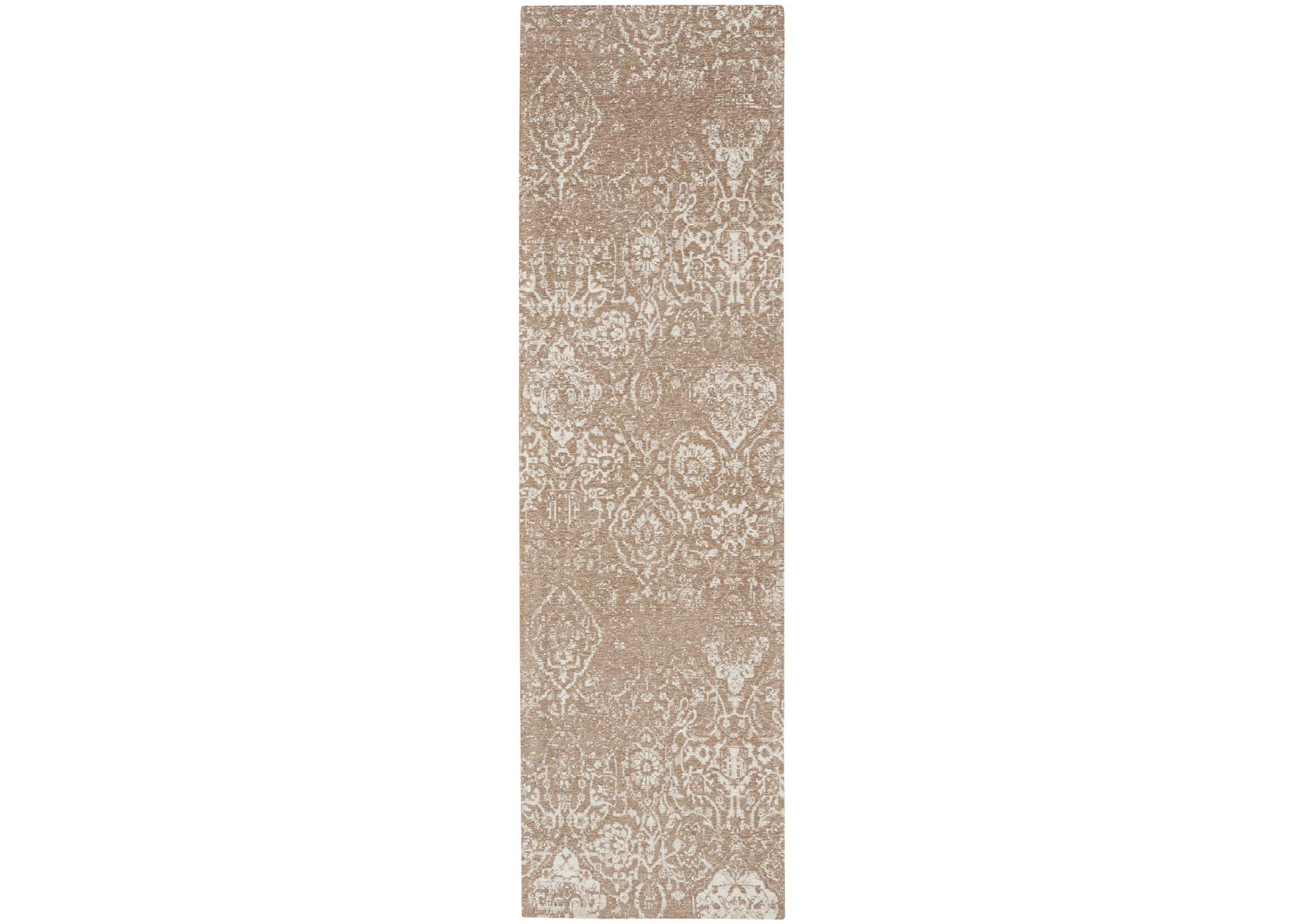 Nourison Damask 8' Runner Area Rug,Nourison